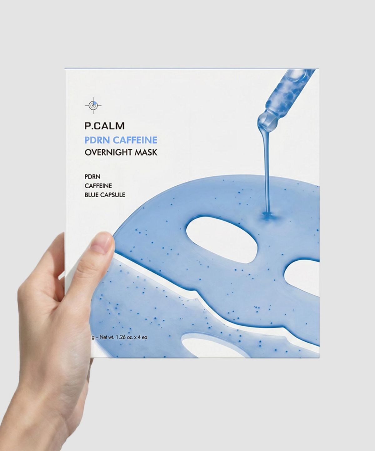 피캄(PCALM) [총 20매] PDRN 카페인 오버나이트 마스크 4BOX + PDRN 카페인 오버나이트 마스크 1BOX