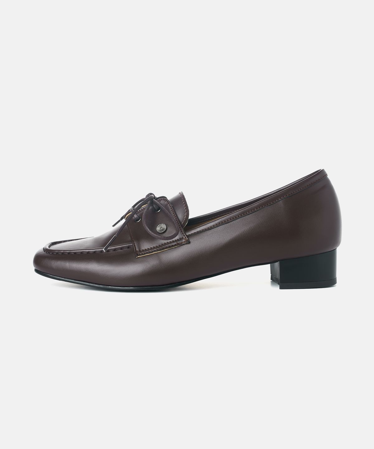 커스텀에이드 우먼(CUSTOMADE WOMAN) 로웬 빈티지 로퍼 힐 3/6cm (CW0113DBR)