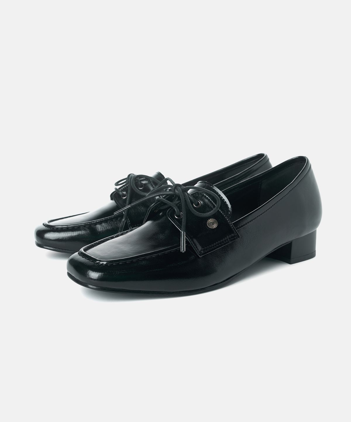 커스텀에이드 우먼(CUSTOMADE WOMAN) 로웬 빈티지 로퍼 힐 3/6cm (CW0113VBK)