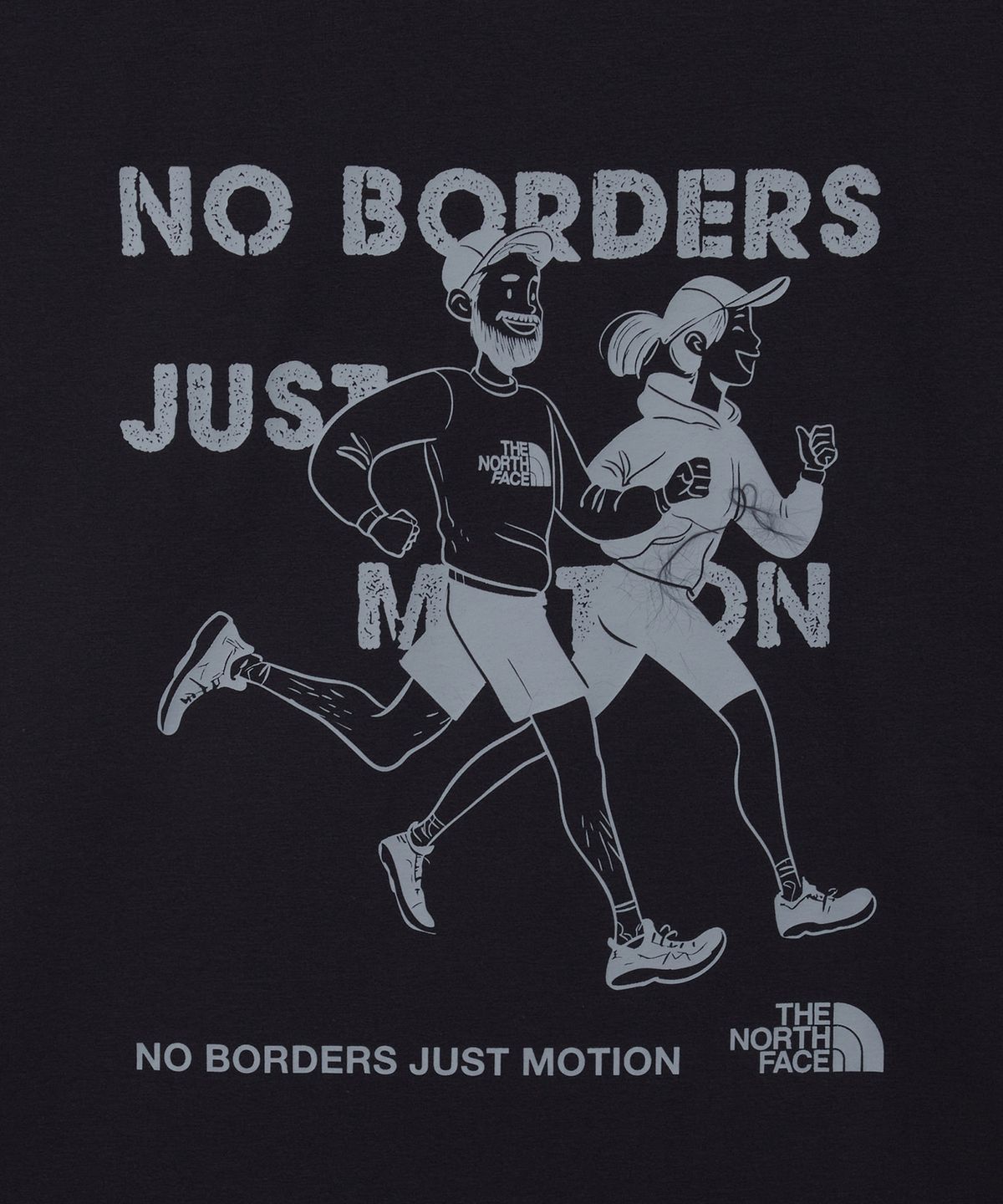 노스페이스(THE NORTH FACE) NT7US85A 남성 노-보더스 반팔 티셔츠 2 BLACK