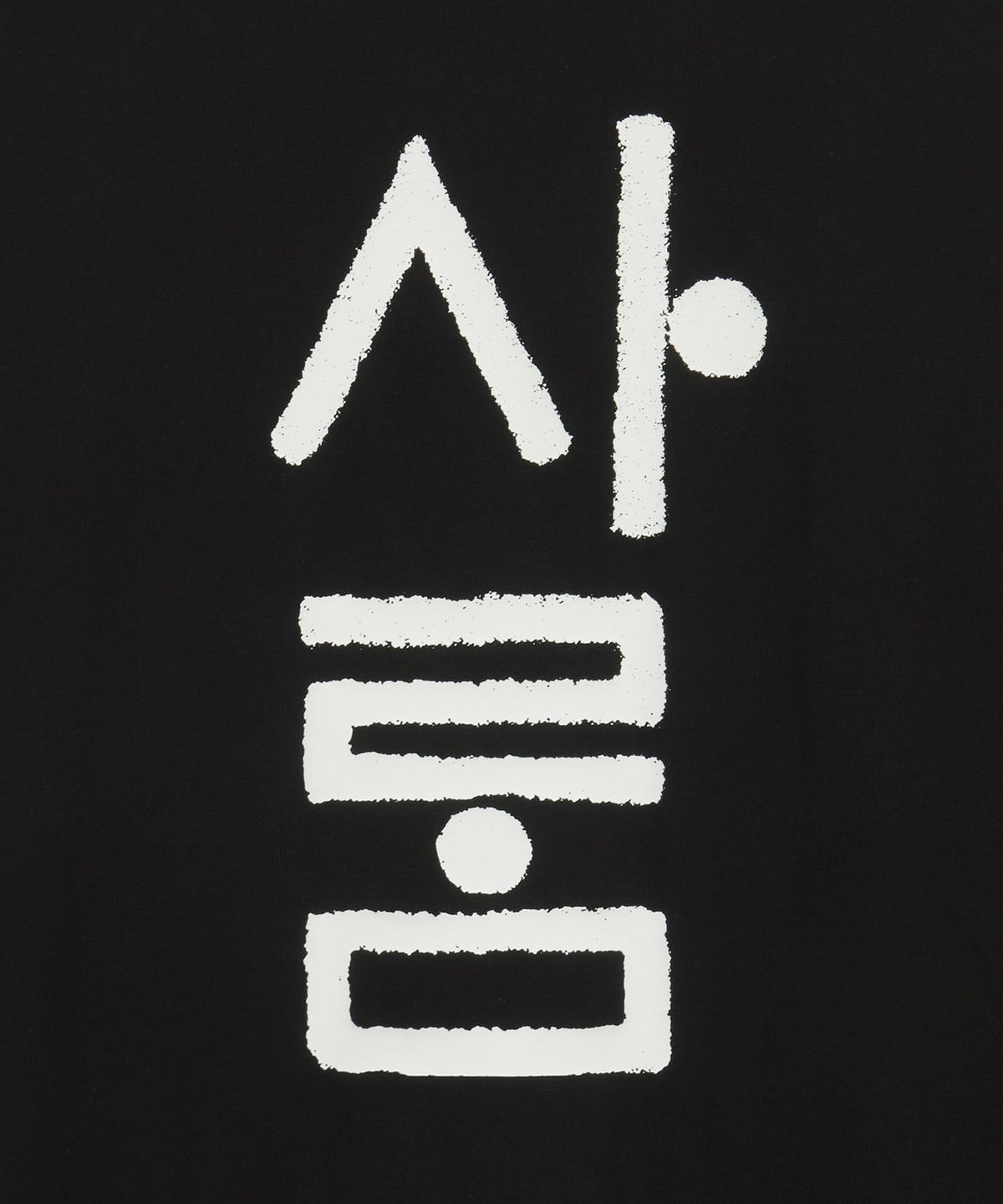 노스페이스(THE NORTH FACE) NT7UT96A 한글 반팔 티셔츠 BLACK