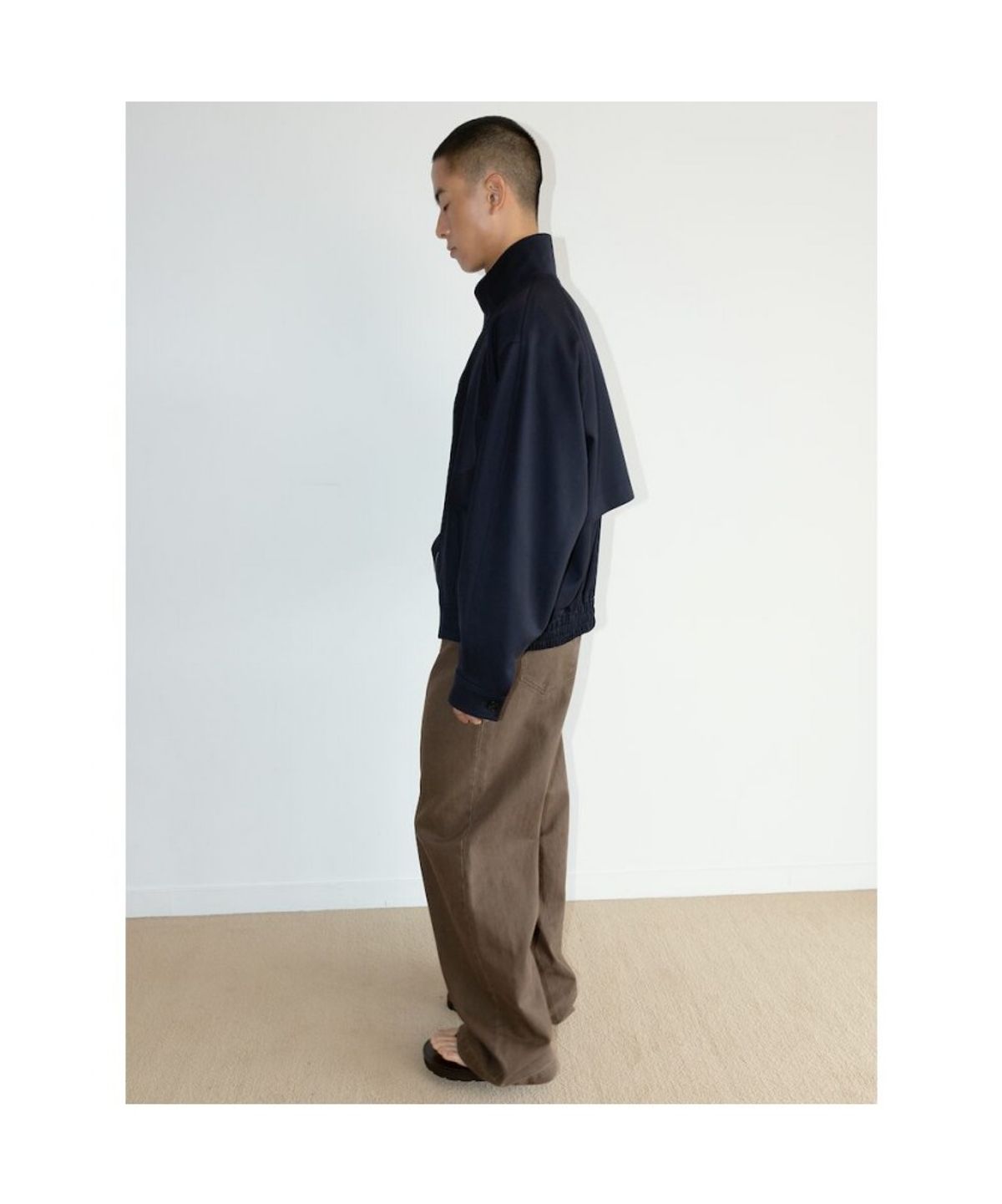 디애퍼처(THE APERTURE) [Unisex] Dustin Wool Blouson  Navy (TA6739U05R)