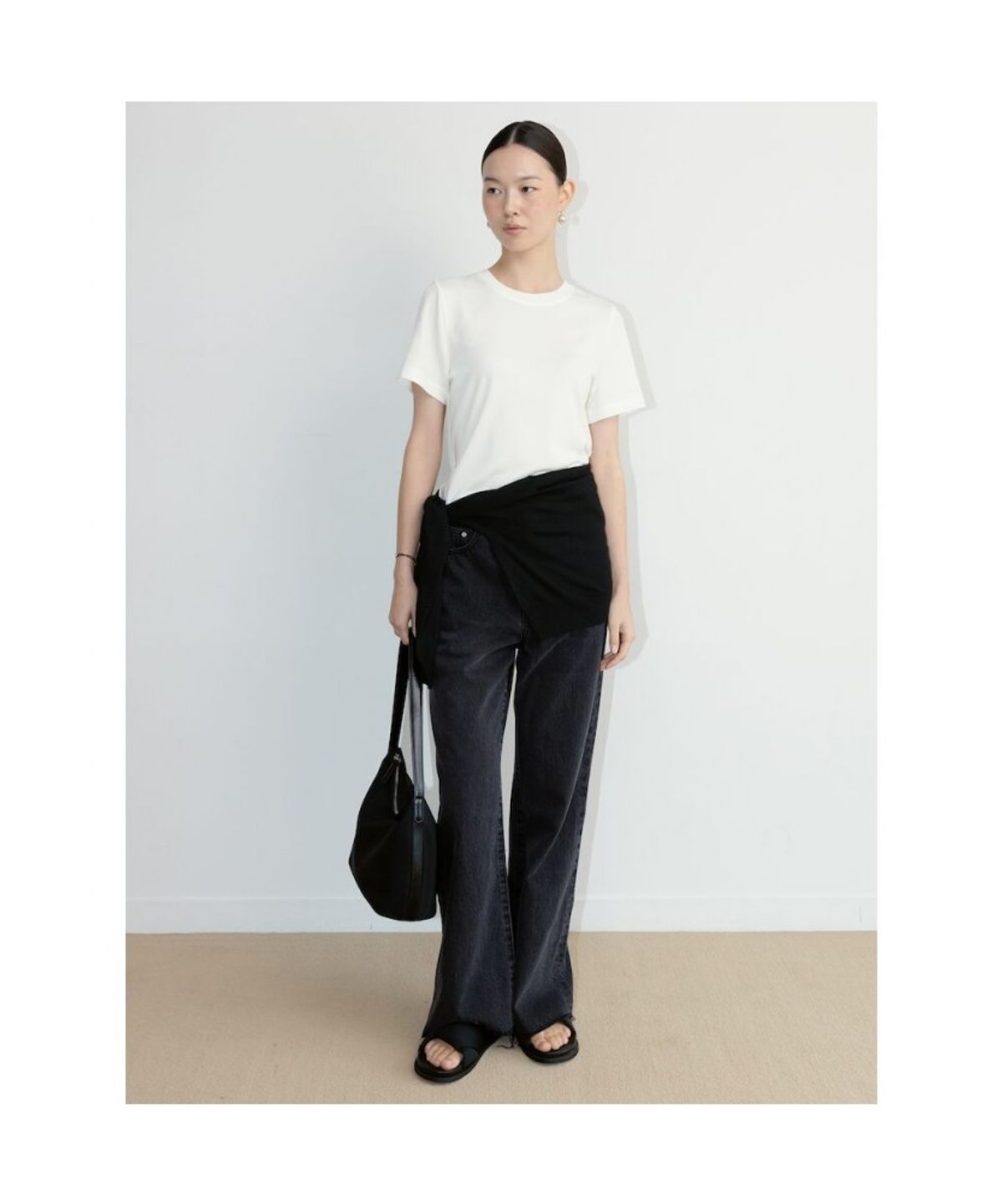 디애퍼처(THE APERTURE) 90s HighWaist Pants  Black (TA6421A085)