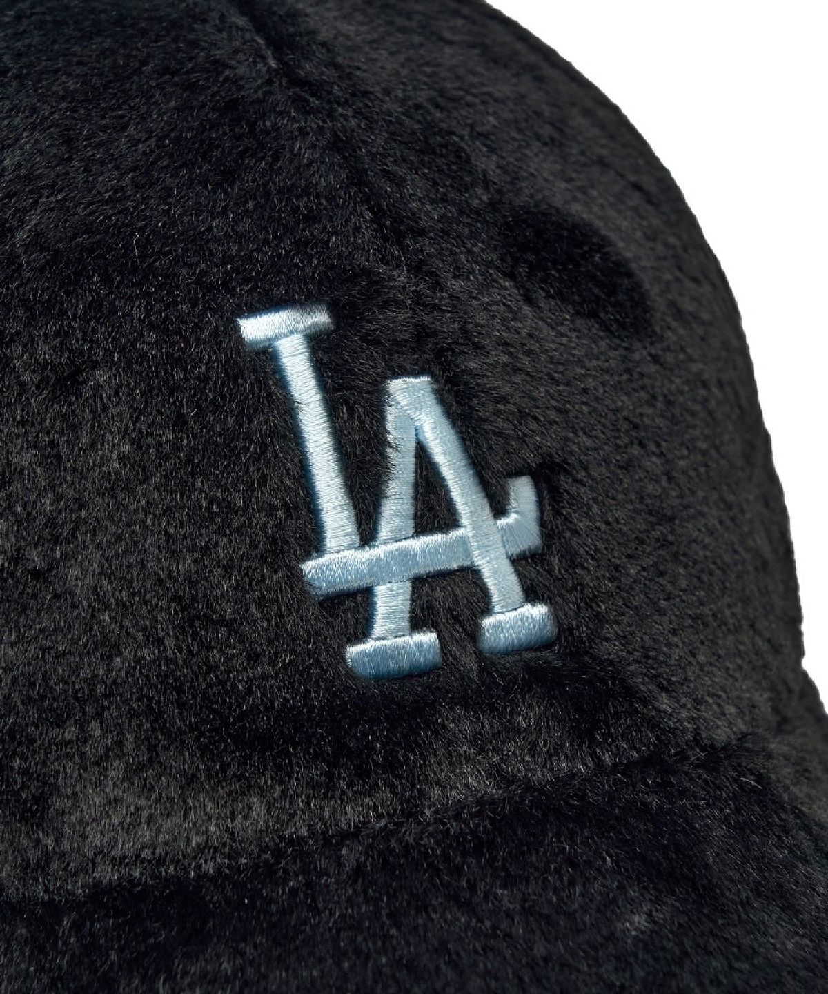 엠엘비(MLB) 페이크 퍼 언스트럭쳐 볼캡 LA (Black)
