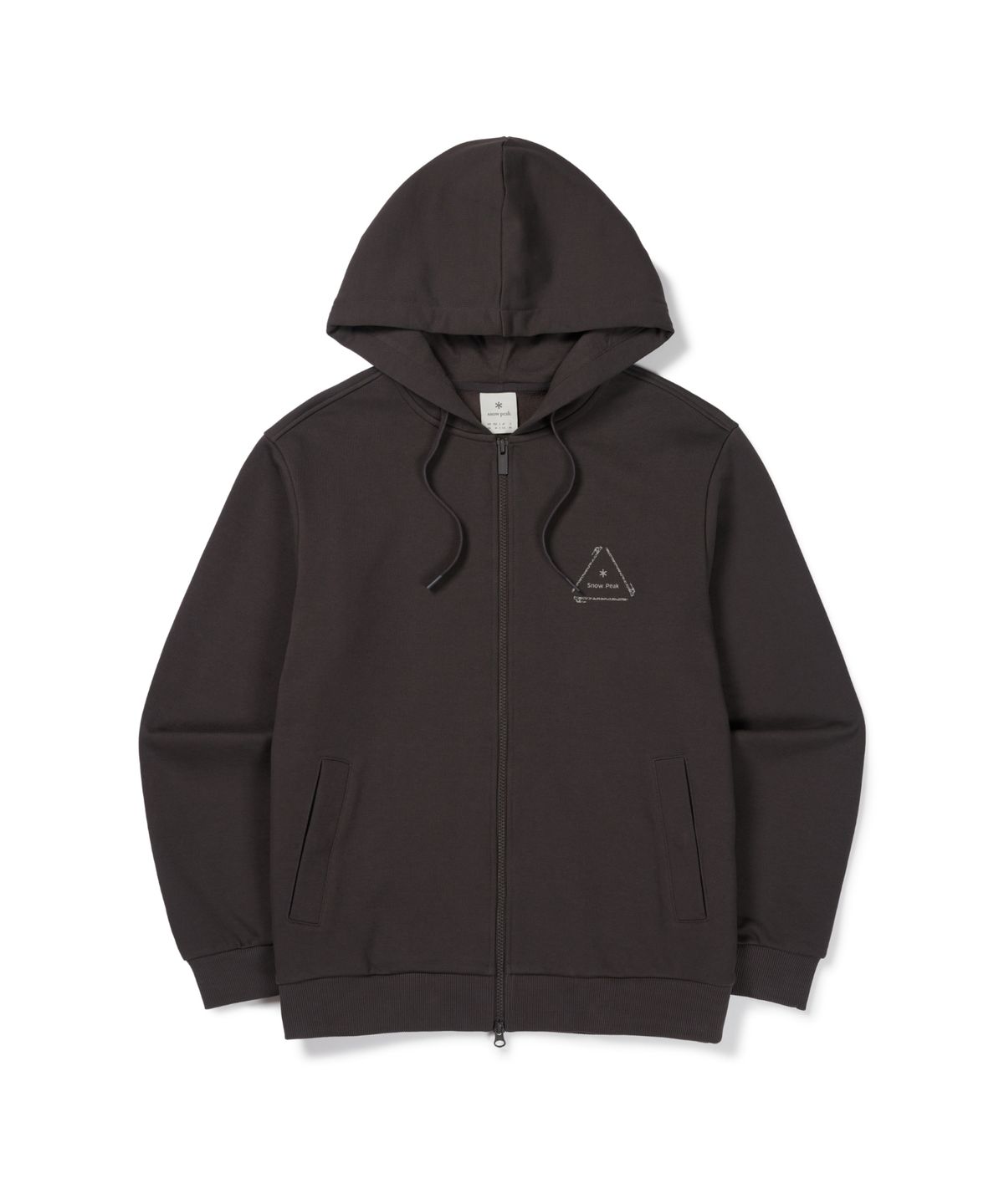 스노우피크 어패럴(SNOWPEAK APPAREL) 약기모 그래픽 후드 집업 (S26WUFFJ68) Chocolate Khaki