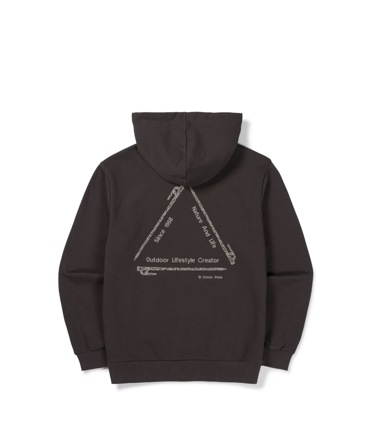 스노우피크 어패럴(SNOWPEAK APPAREL) 약기모 그래픽 후드 집업 (S26WUFFJ68) Chocolate Khaki