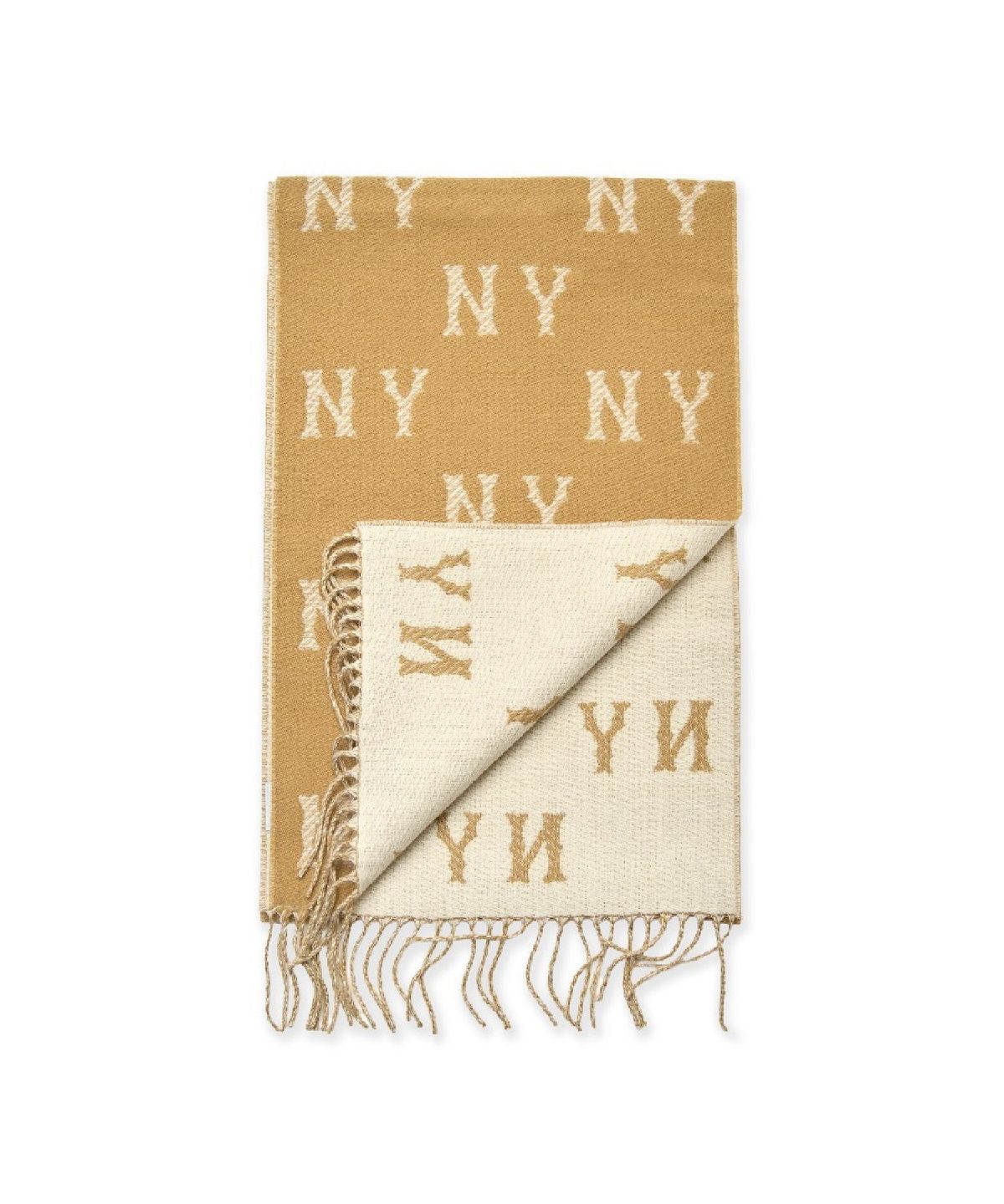 엠엘비(MLB) 모노그램 머플러 NY (Beige)