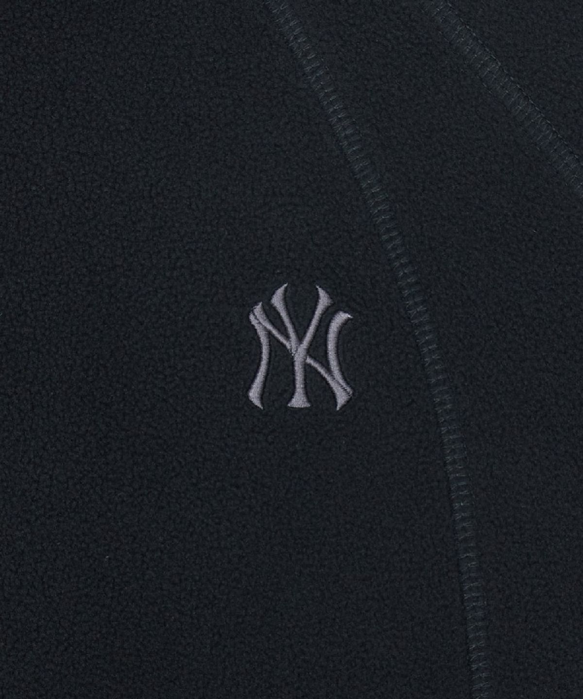 엠엘비(MLB) 베이직 플리스 후드집업 NY (Black)
