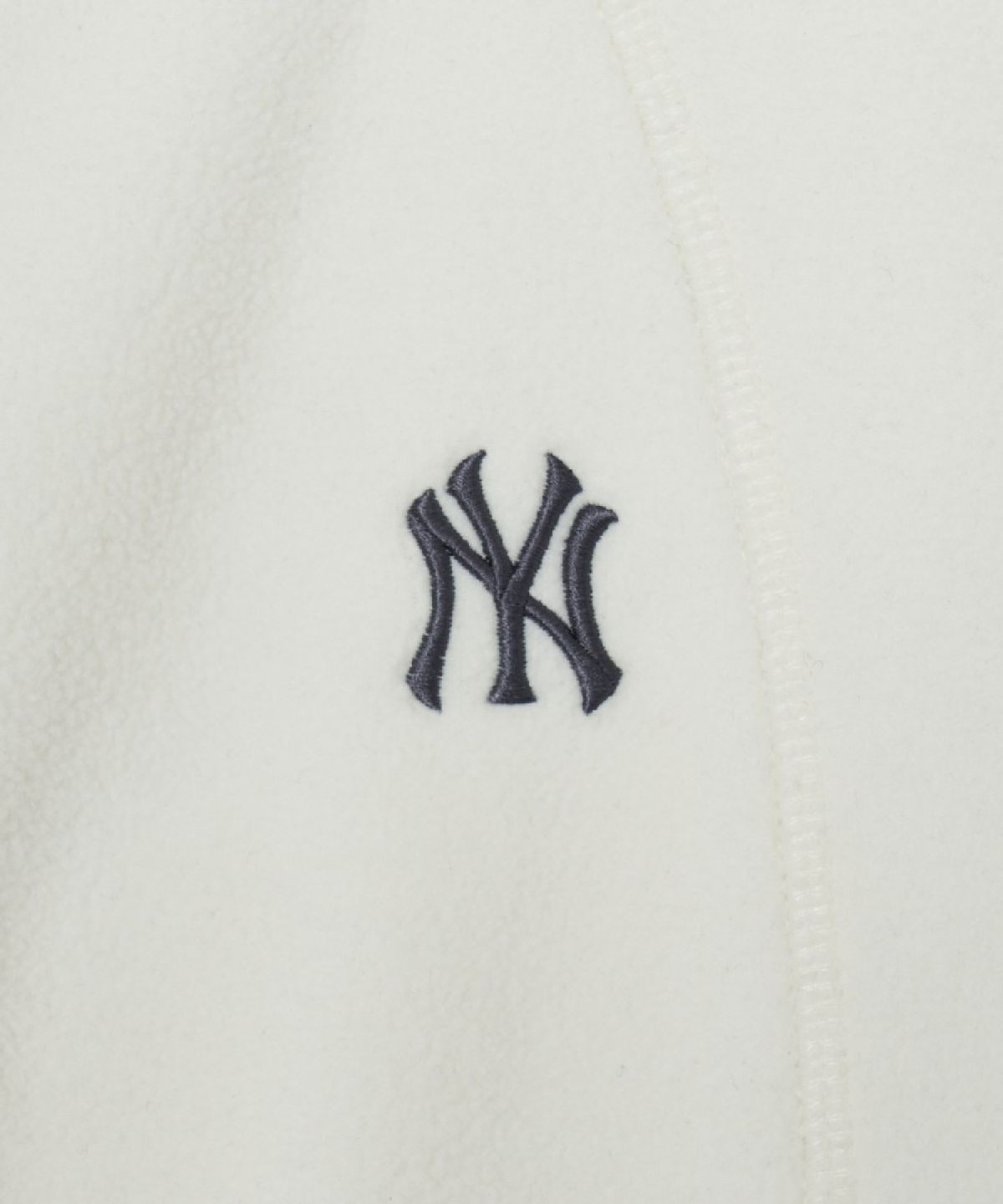 엠엘비(MLB) 베이직 플리스 후드집업 NY (Cream)