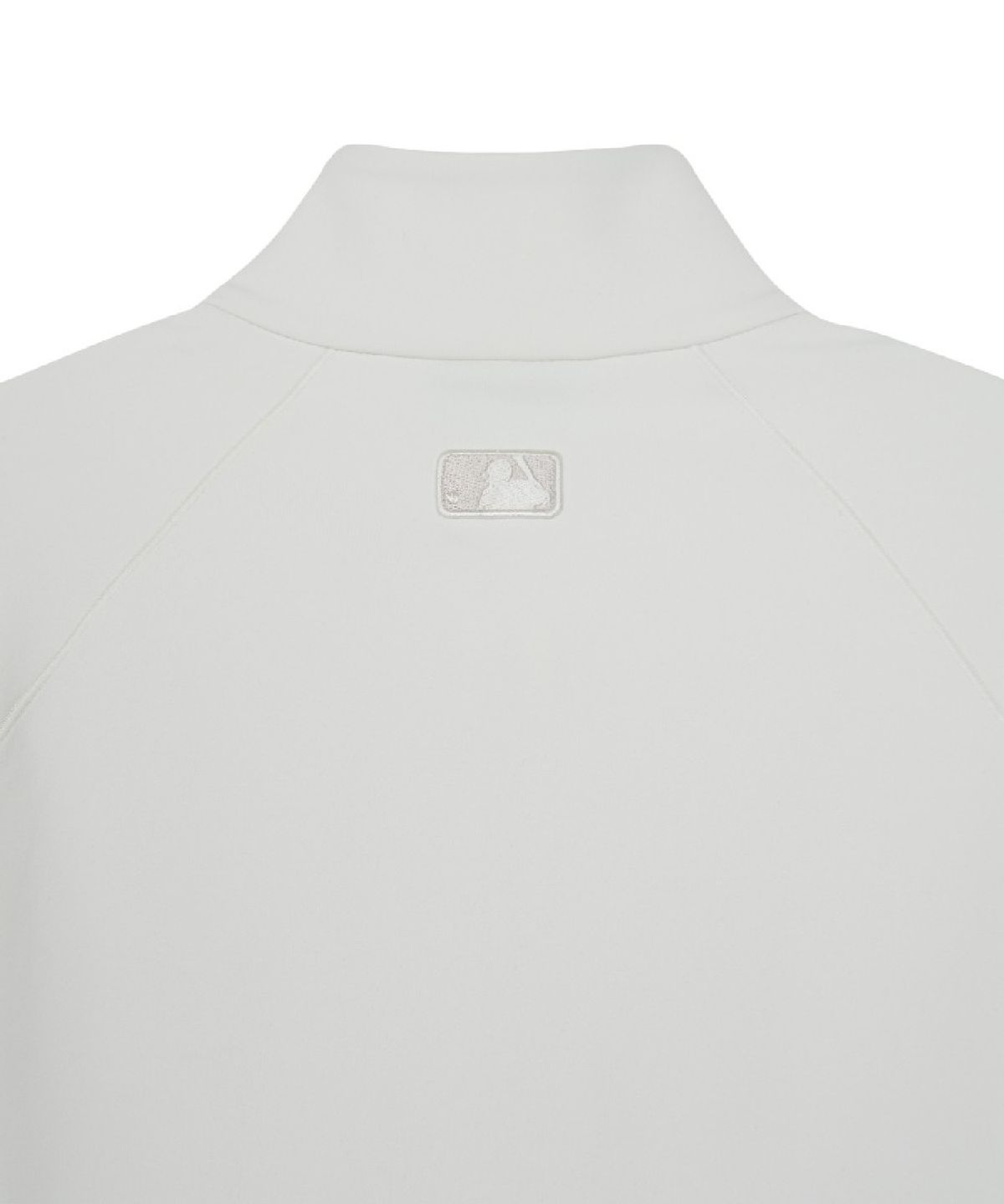 엠엘비(MLB) 베이직 레귤러핏 기모 긴팔 하프집 티셔츠 LA (Cream)