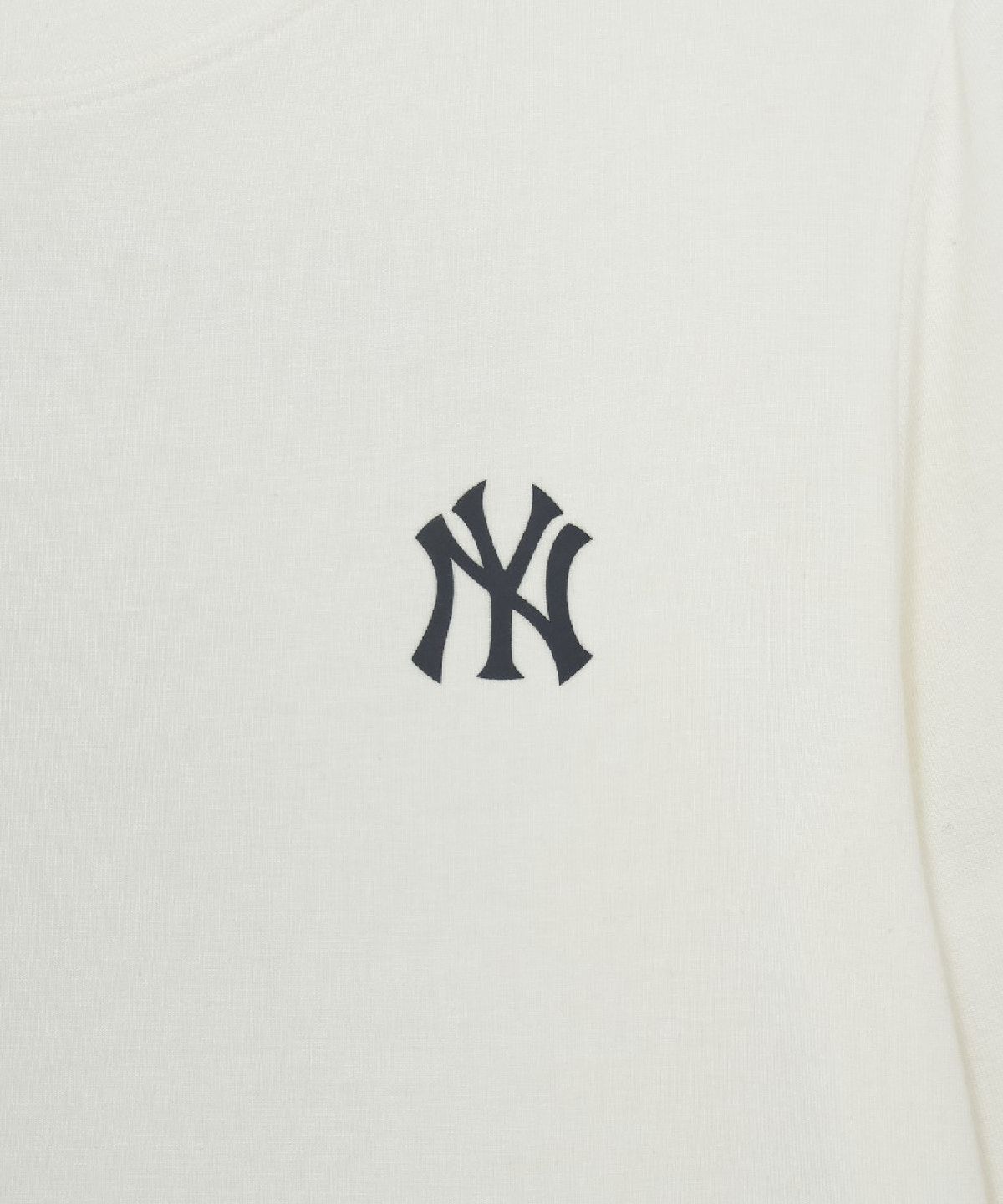 엠엘비(MLB) 베이직 울블랜드 레귤러핏 등판 그래픽 긴팔 티셔츠 NY (Cream)