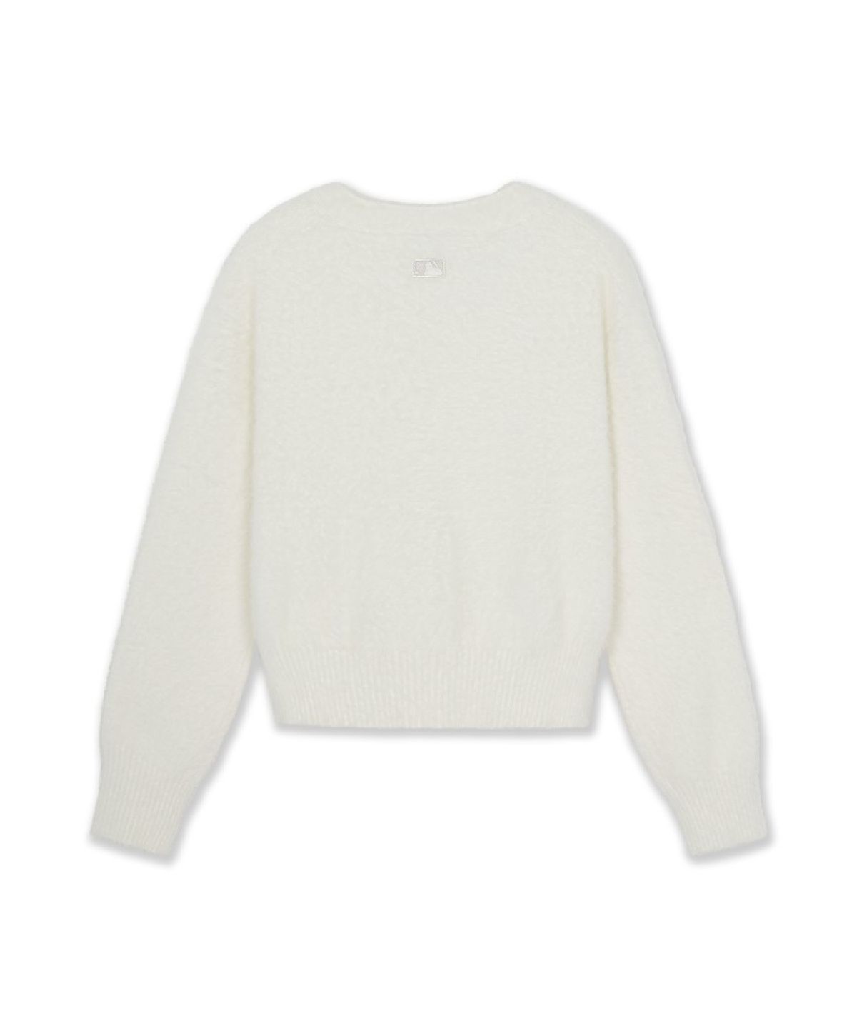 엠엘비(MLB) 여성 베이직 플러피 브이넥 가디건 NY (Cream)