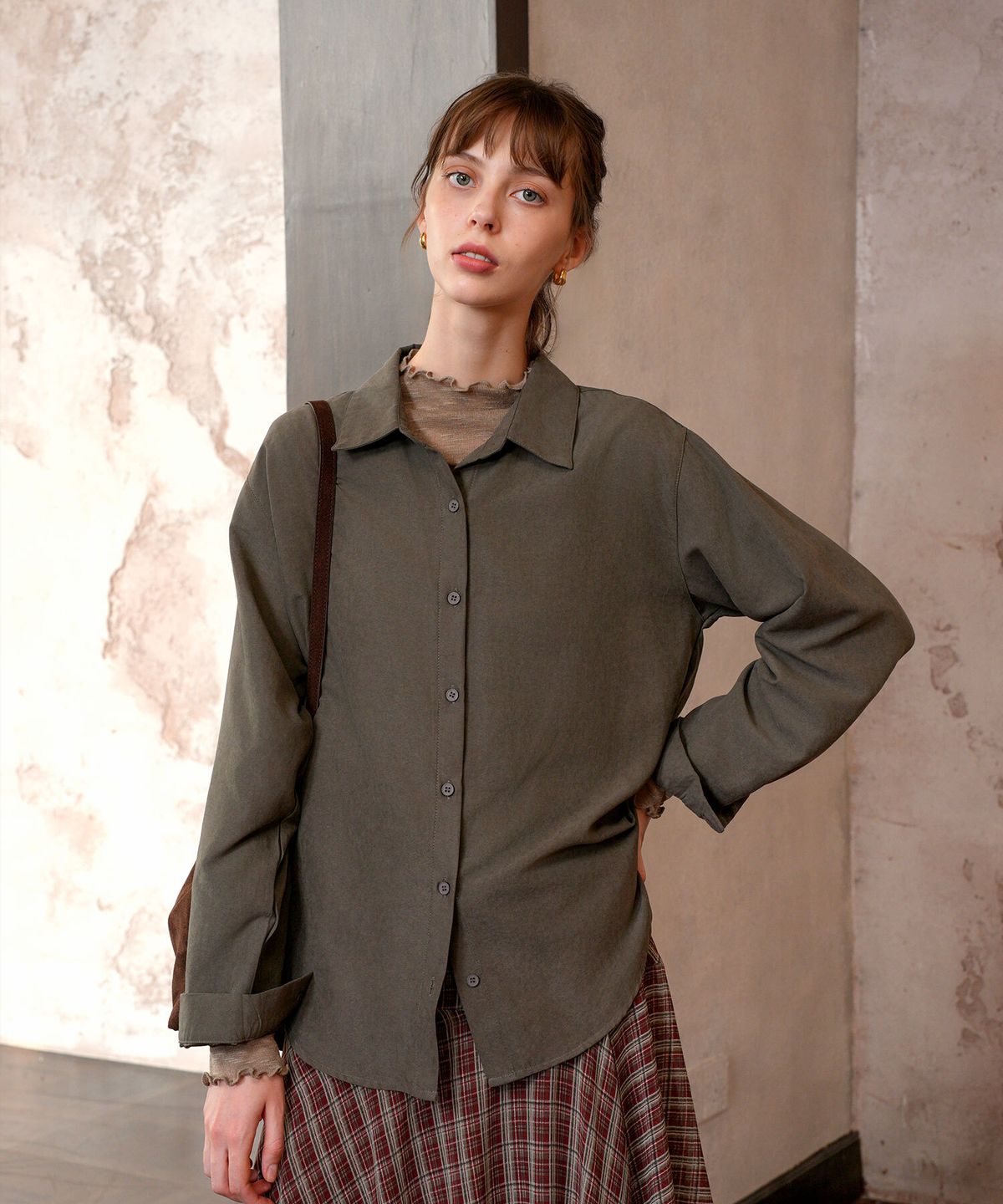 피그먼트(PIGMENT) 큐브라스웨이드남방/셔츠 (KYNB2608127)