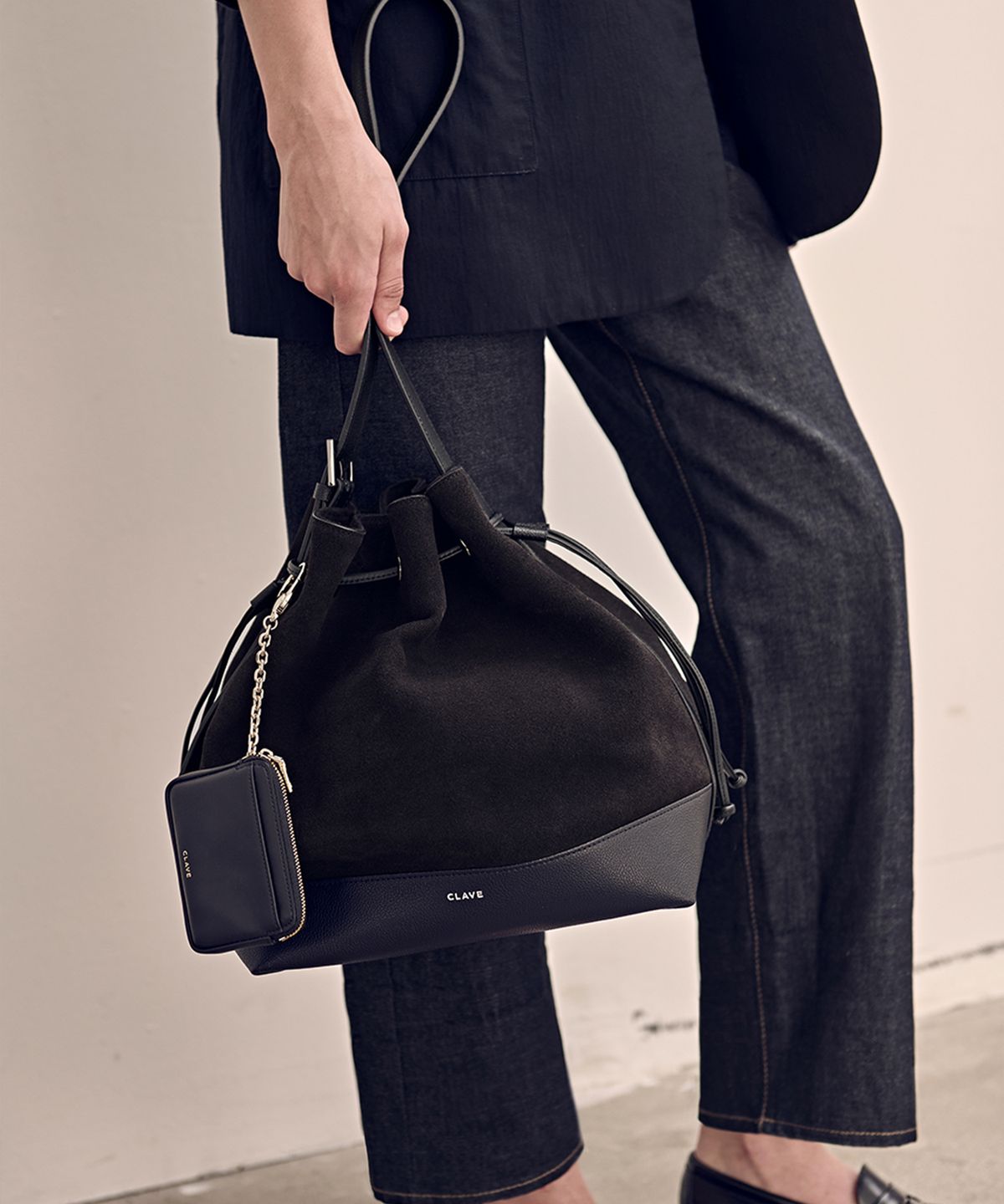 끌라베(CLAVE) LUCY_Suede Dark Brown