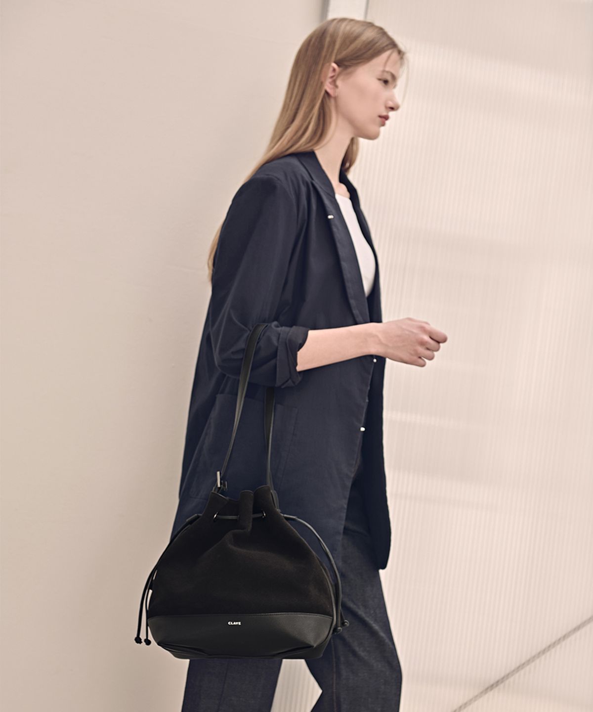 끌라베(CLAVE) LUCY_Suede Dark Brown