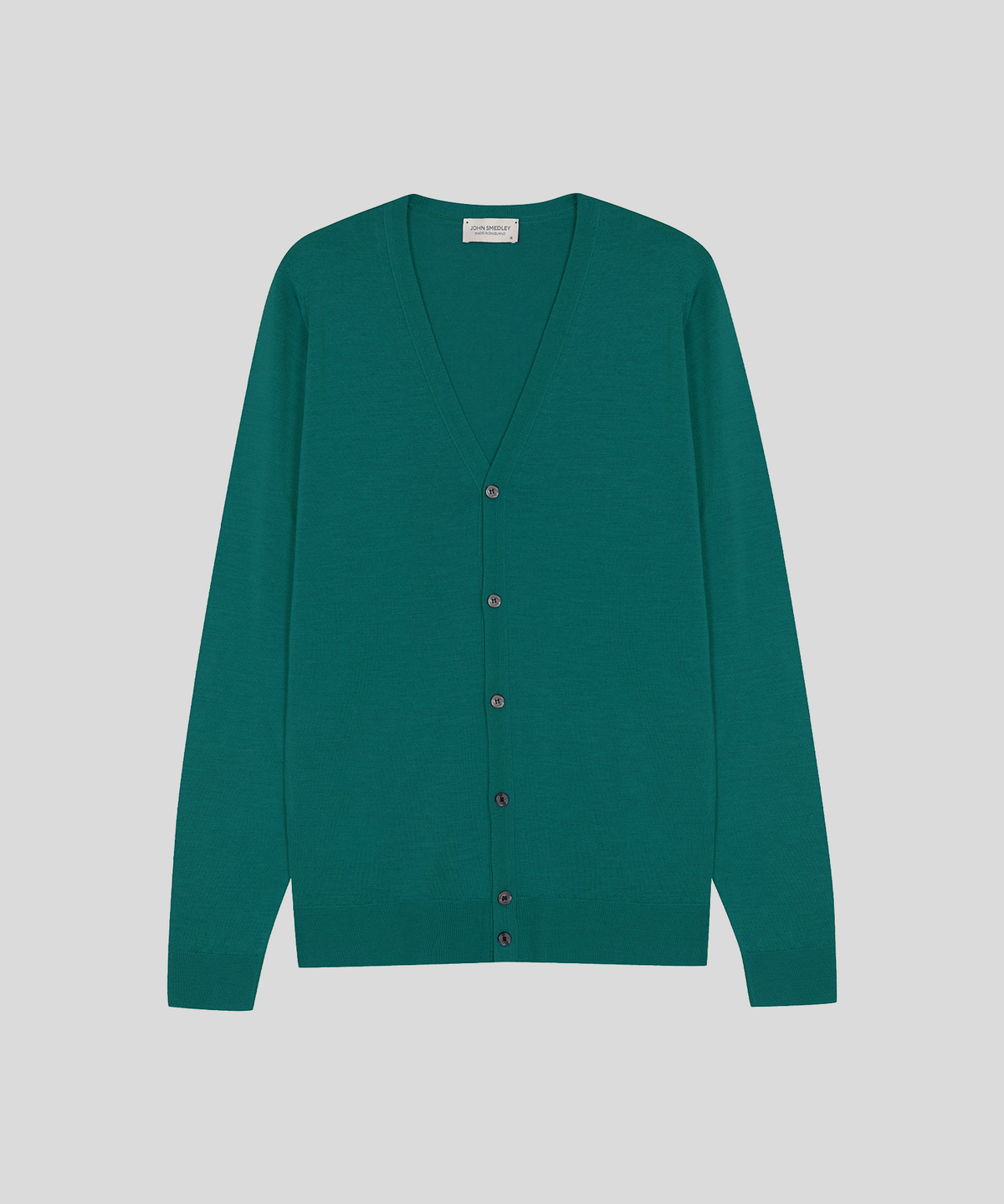 존 스메들리(JOHN SMEDLEY) PETWORTH Extra Fine Merino Wool Standard Fit V-Neck Cardigan Heritage 4 Colors