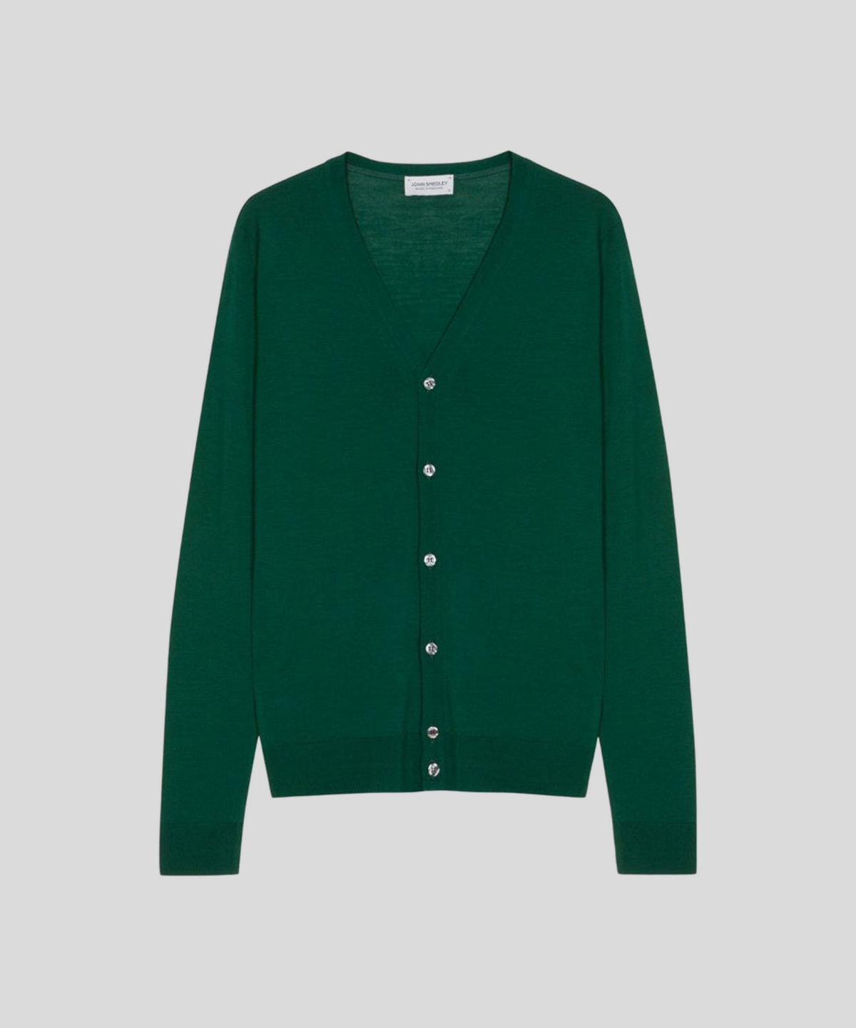 존 스메들리(JOHN SMEDLEY) PETWORTH Extra Fine Merino Wool Standard Fit V-Neck Cardigan Heritage 4 Colors