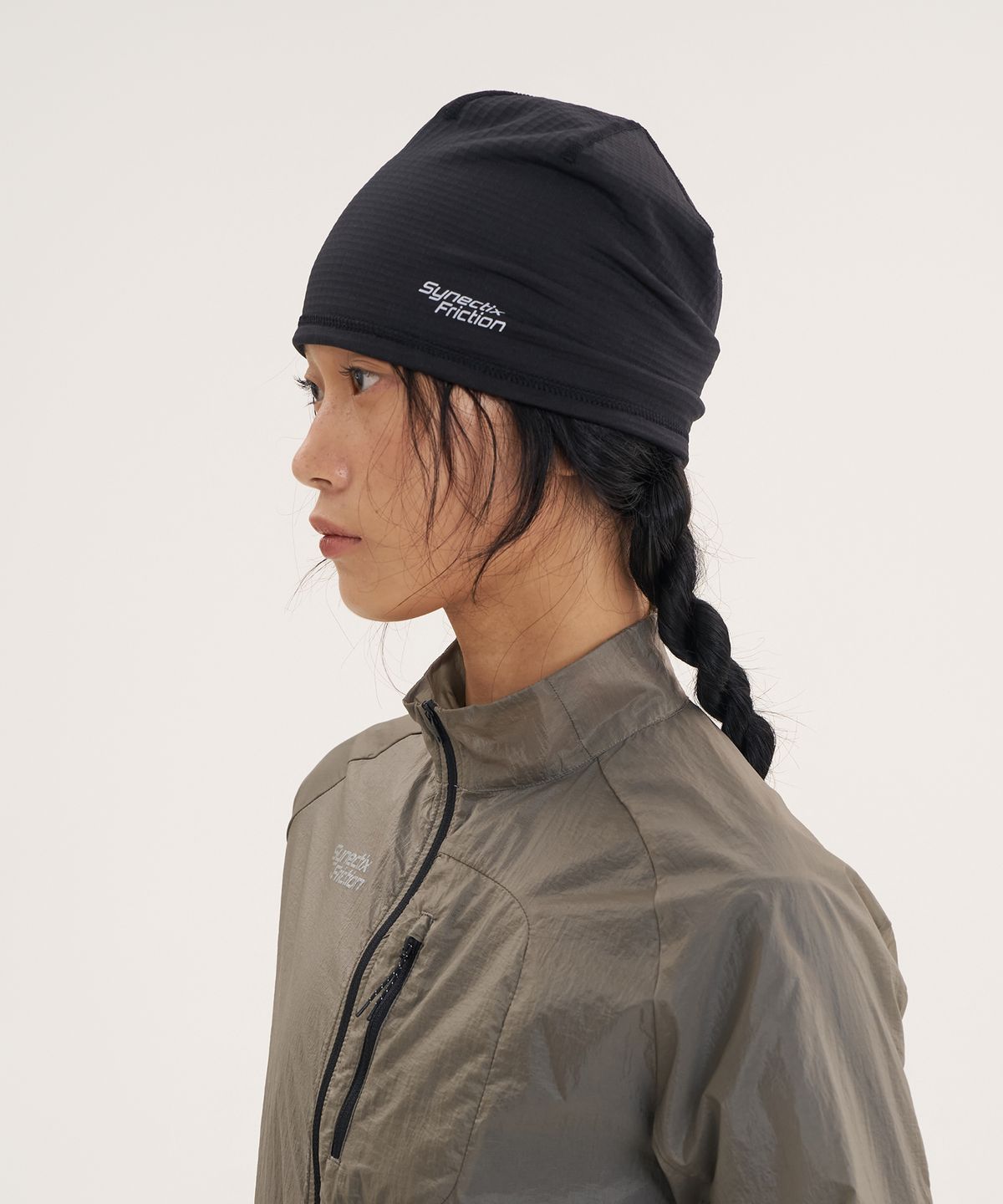 고요웨어(GOYOWEAR) [시넥틱스 프릭션] 듀얼 그리드 비니 (블랙)