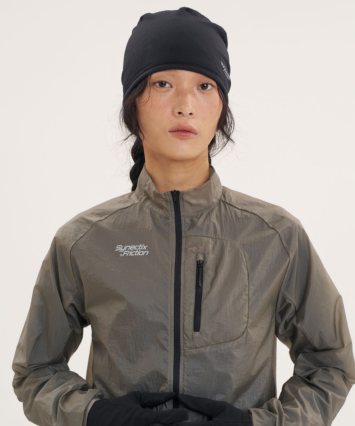 고요웨어(GOYOWEAR) [시넥틱스 프릭션] 듀얼 그리드 비니 (블랙)