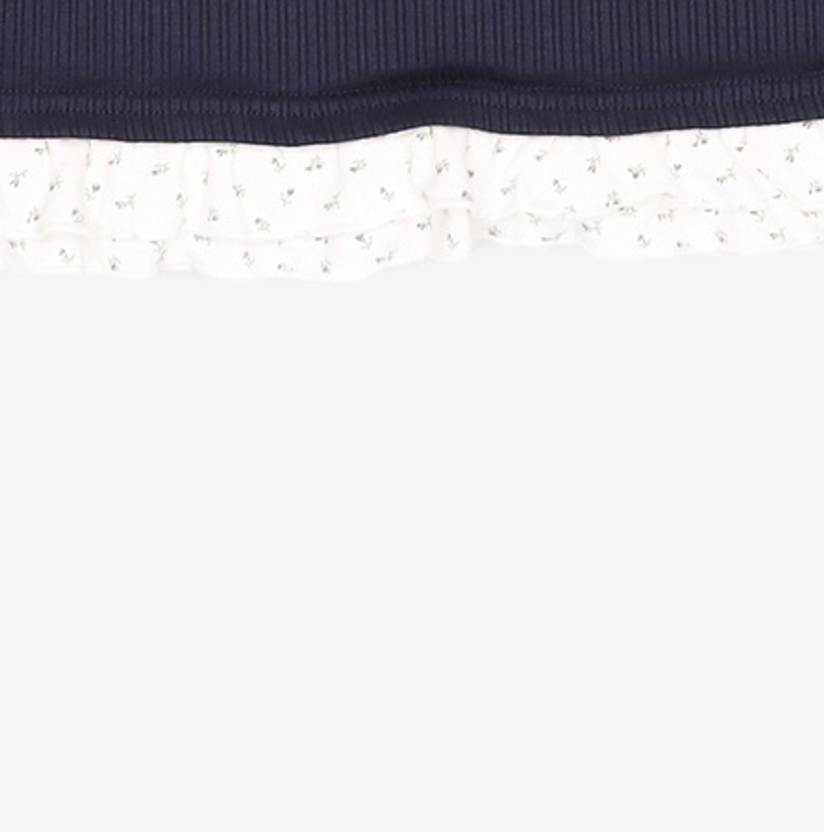 미쏘(MIXXO) 패턴 프릴 레이어드 티셔츠_MIWLWG412A MIWHWG50QA M