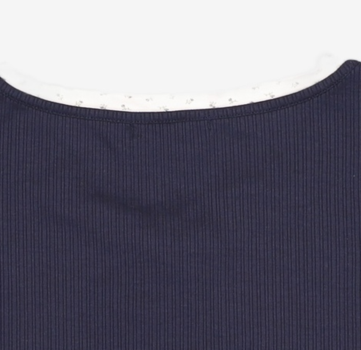 미쏘(MIXXO) 패턴 프릴 레이어드 티셔츠_MIWLWG412A MIWHWG50QA M