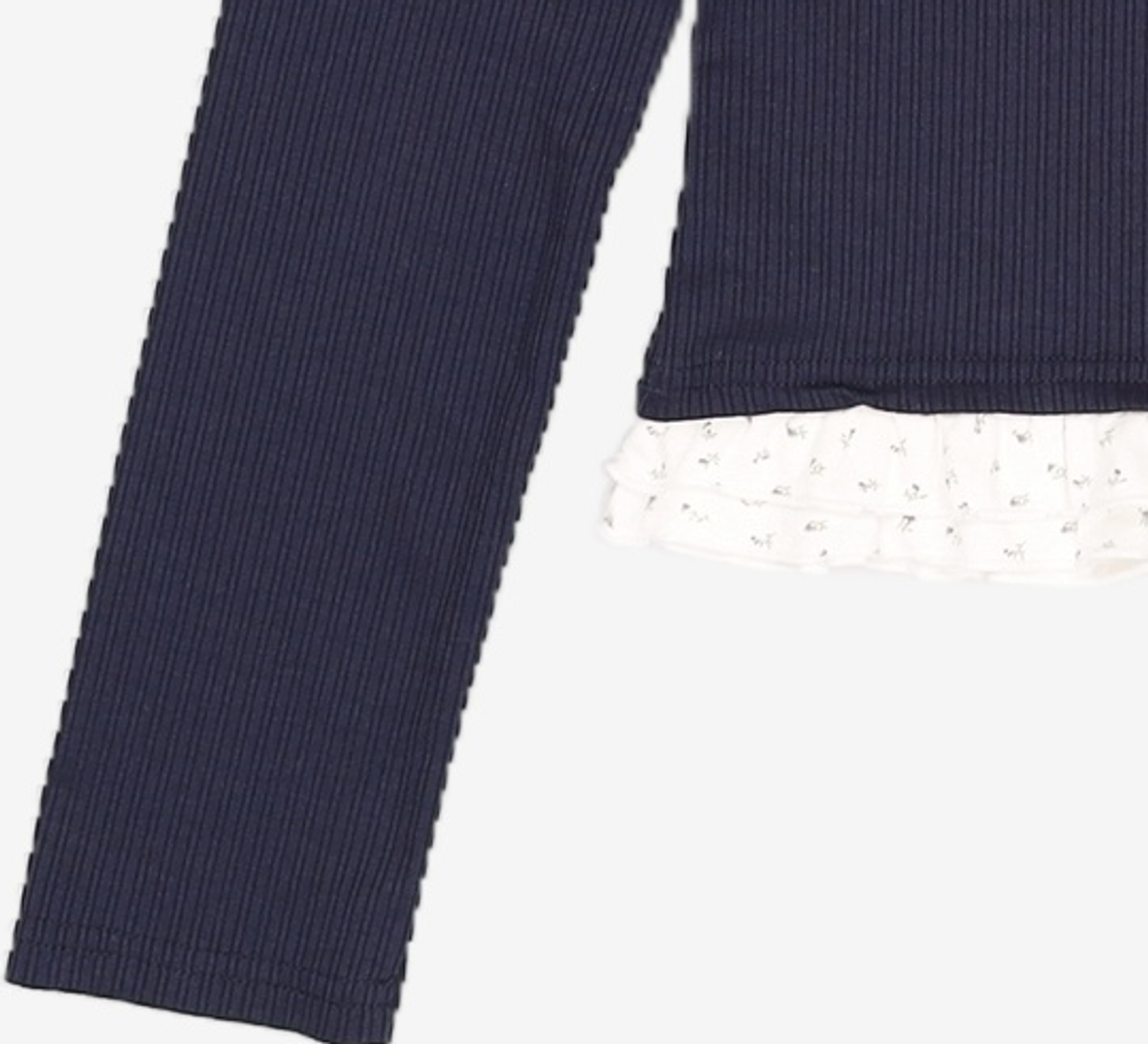 미쏘(MIXXO) 패턴 프릴 레이어드 티셔츠_MIWLWG412A MIWHWG50QA M