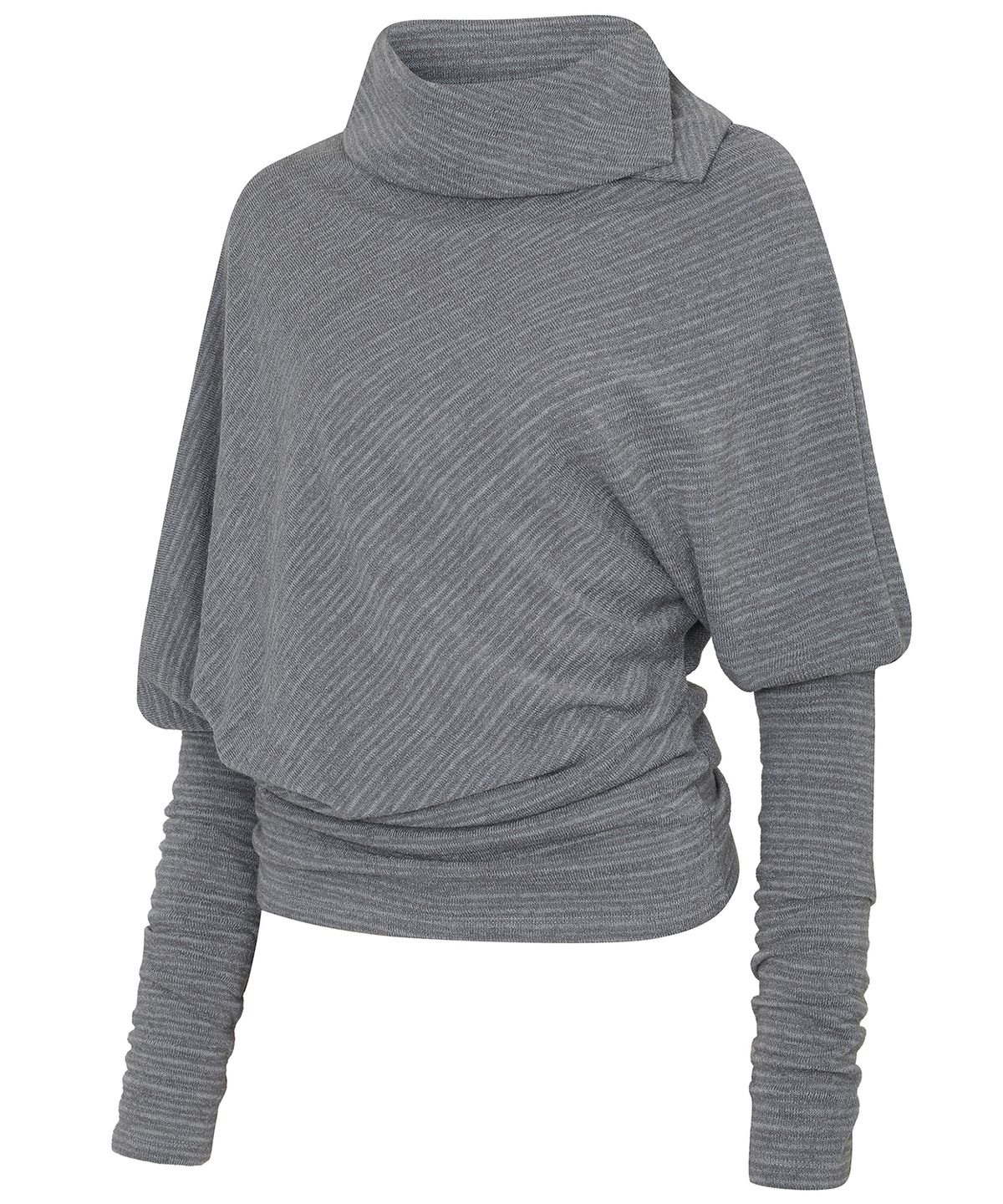 플레어업(FLAREUP) Knit Asymmetrical Long Sleeve (FL-193_Stripe Gray)