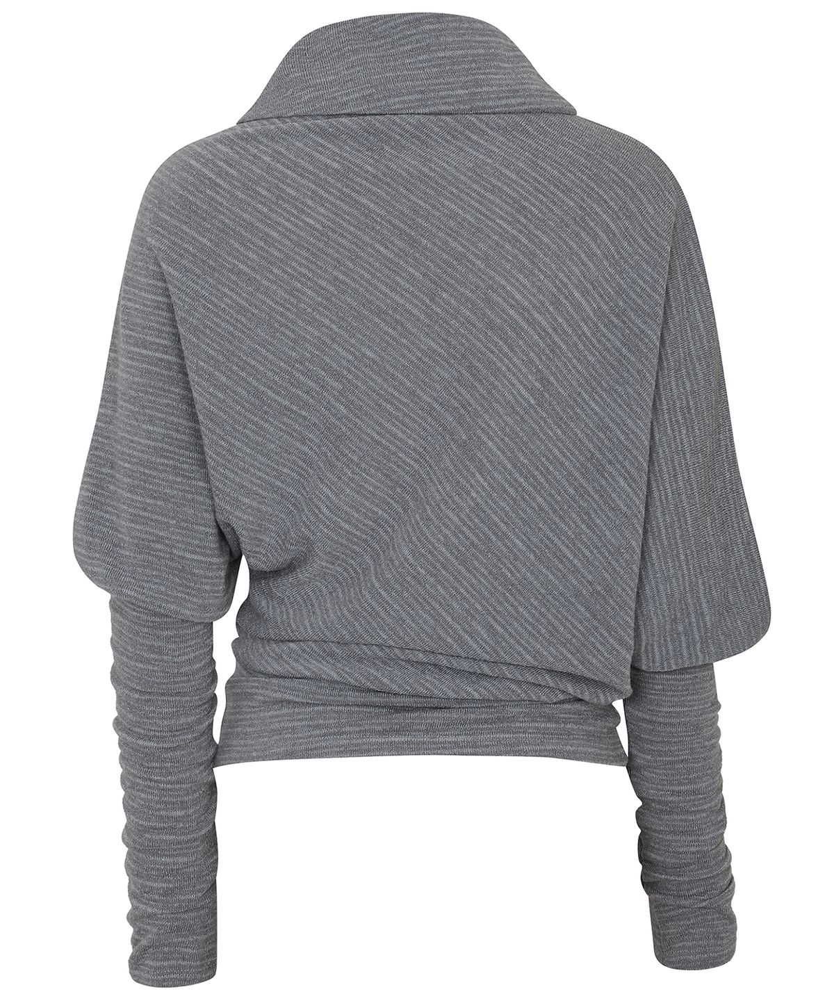 플레어업(FLAREUP) Knit Asymmetrical Long Sleeve (FL-193_Stripe Gray)