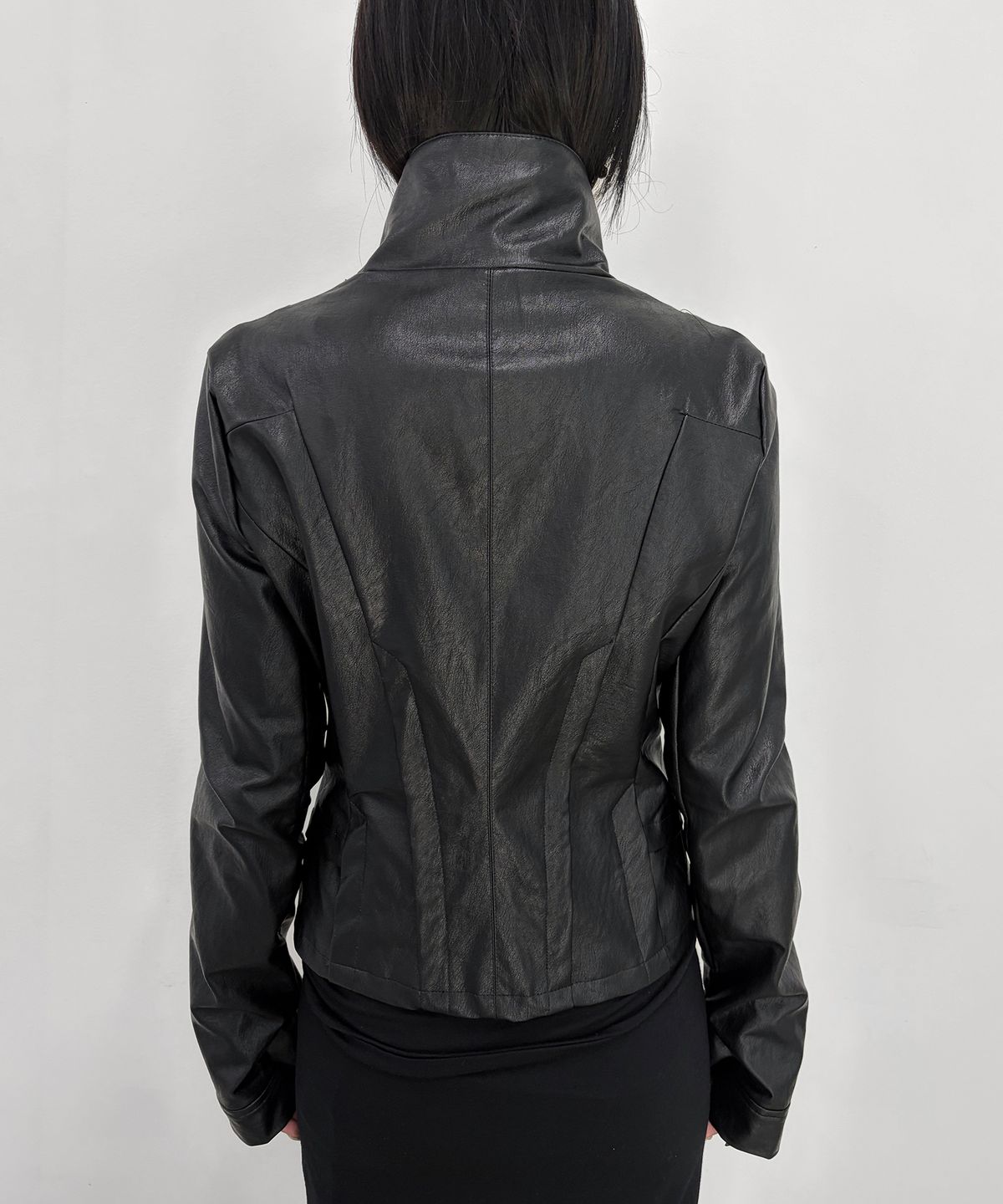 플레어업(FLAREUP) Sculpted Leather Jacket (FL-068_Black)