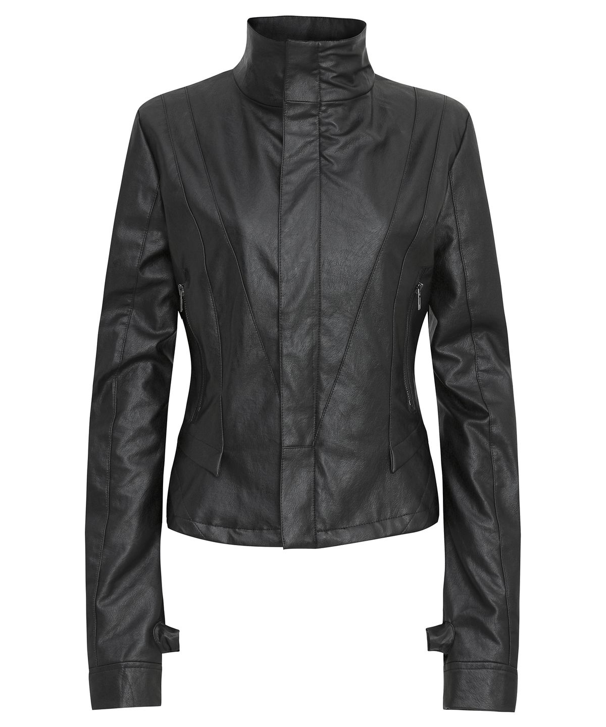 플레어업(FLAREUP) Sculpted Leather Jacket (FL-068_Black)