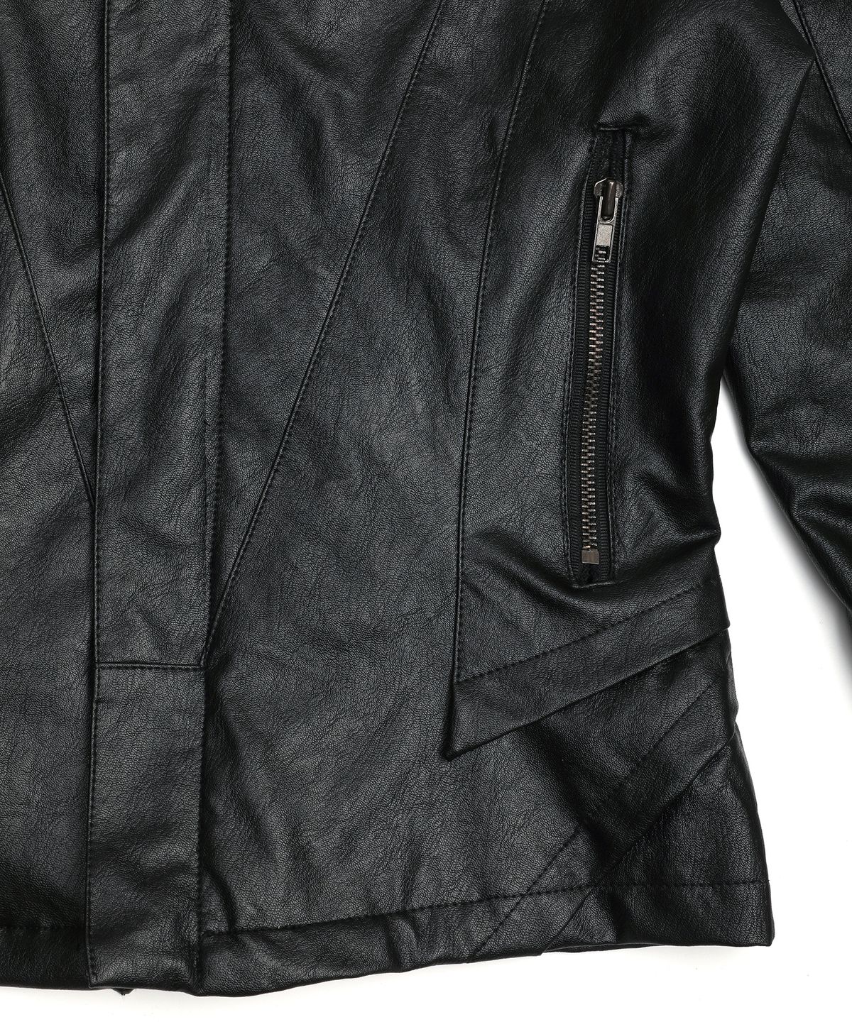 플레어업(FLAREUP) Sculpted Leather Jacket (FL-068_Black)