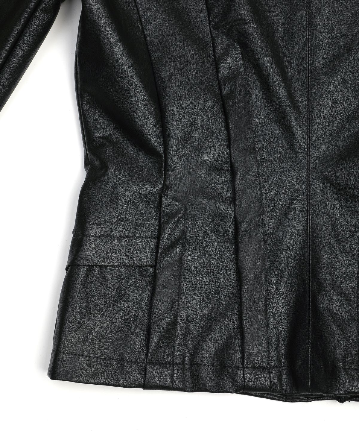 플레어업(FLAREUP) Sculpted Leather Jacket (FL-068_Black)