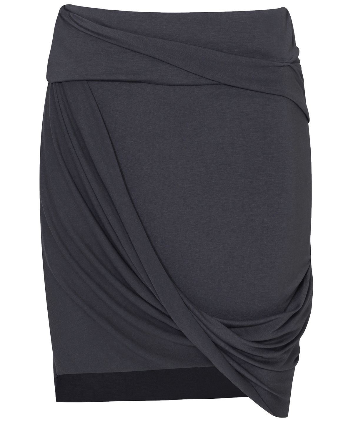 플레어업(FLAREUP) Asymmetrical Midi Skirt (FL-274_Charcoal)