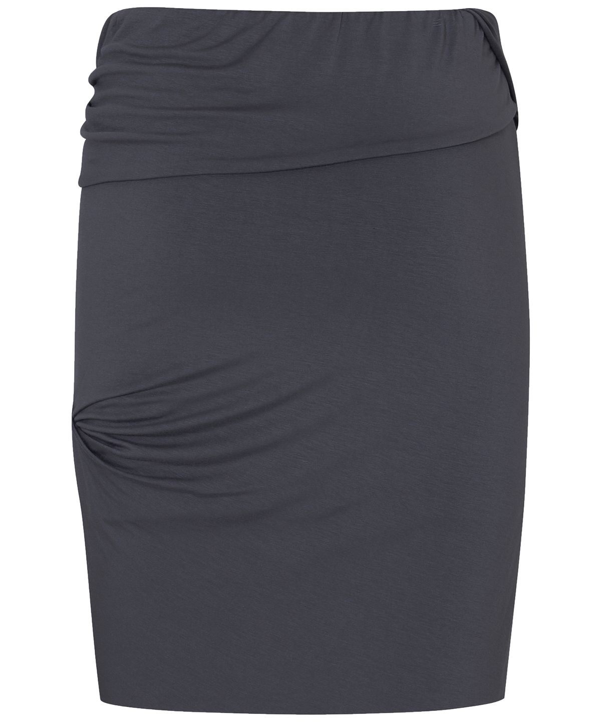 플레어업(FLAREUP) Asymmetrical Midi Skirt (FL-274_Charcoal)