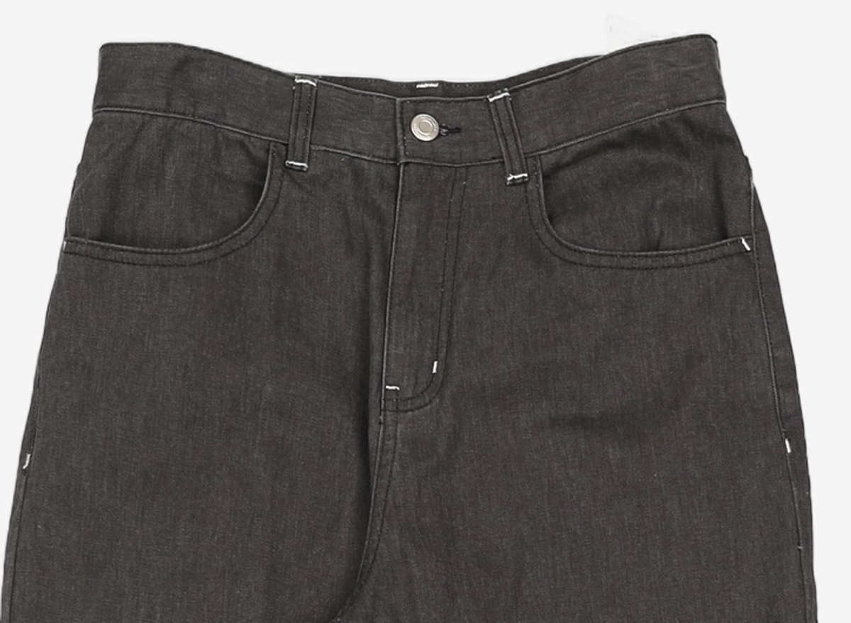 노매뉴얼(NOMANUAL) DIAGONAL CUT PANTS 90