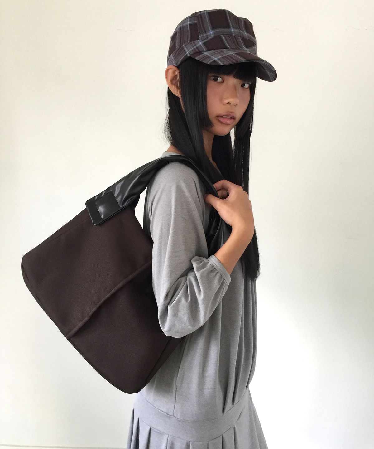 인오도르(INODORE) DORE CHECK CAP _ PLUM