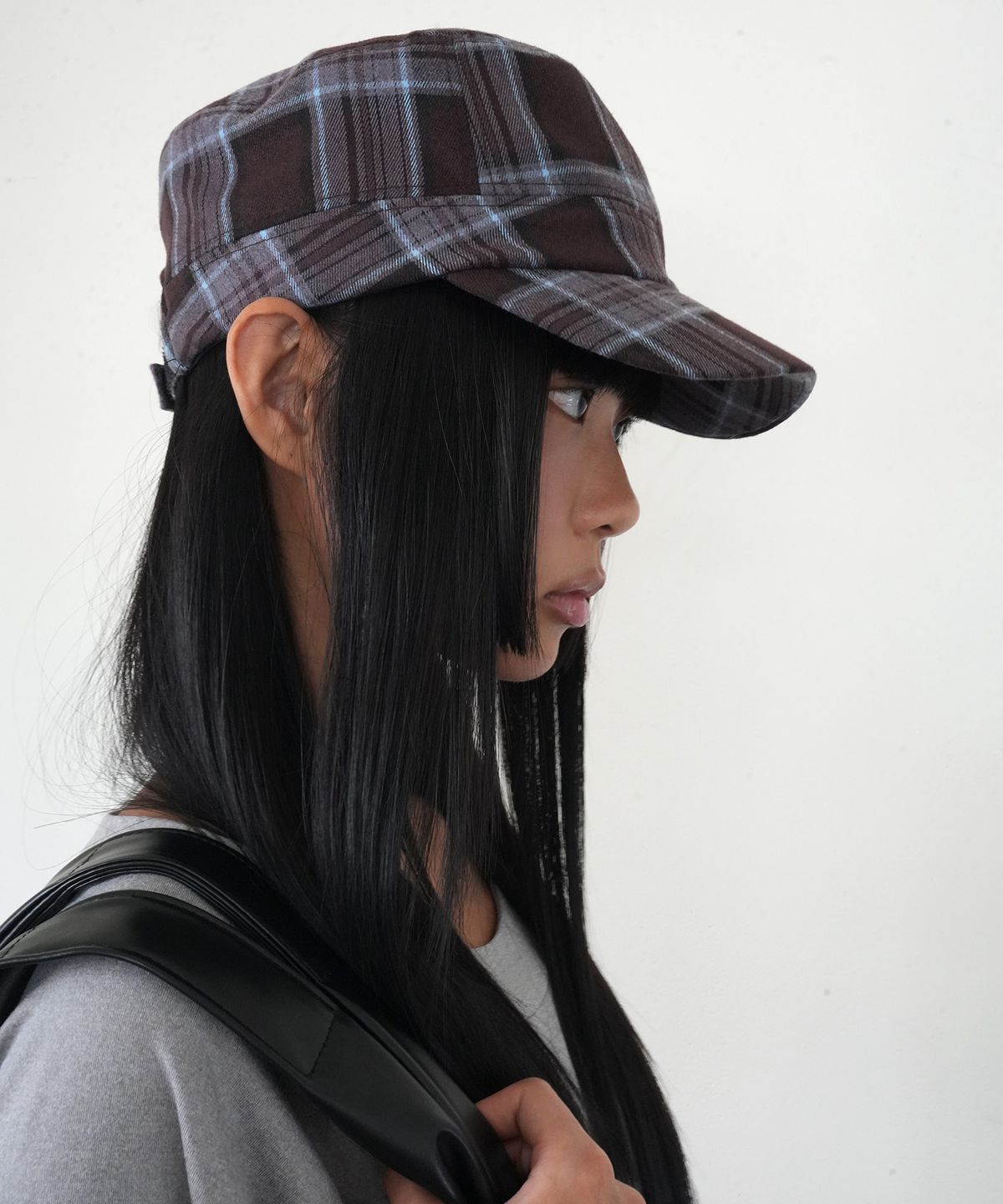 인오도르(INODORE) DORE CHECK CAP _ PLUM