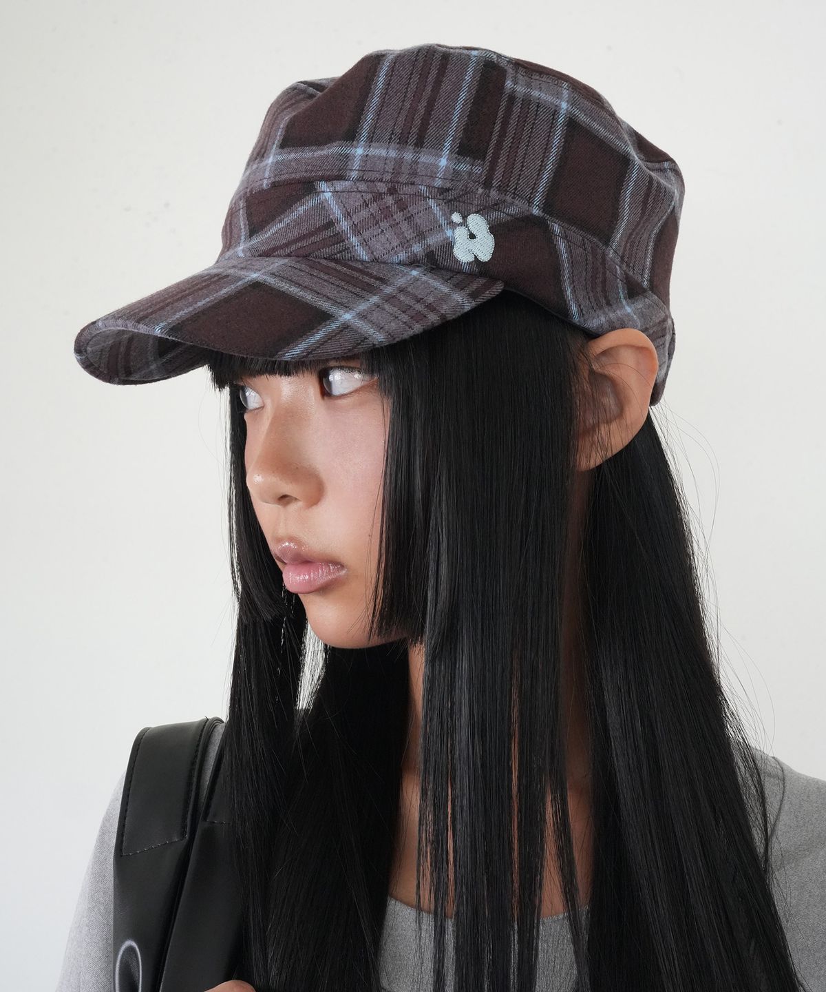 인오도르(INODORE) DORE CHECK CAP _ PLUM
