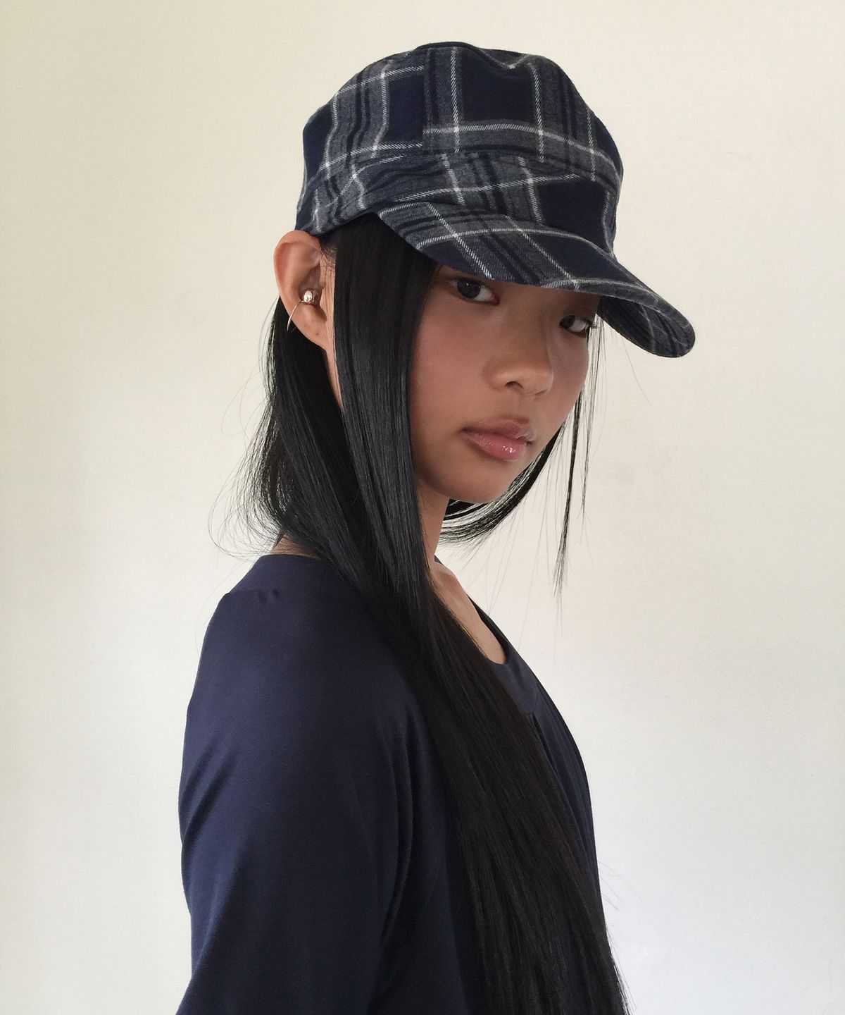 인오도르(INODORE) DORE CHECK CAP _ NAVY