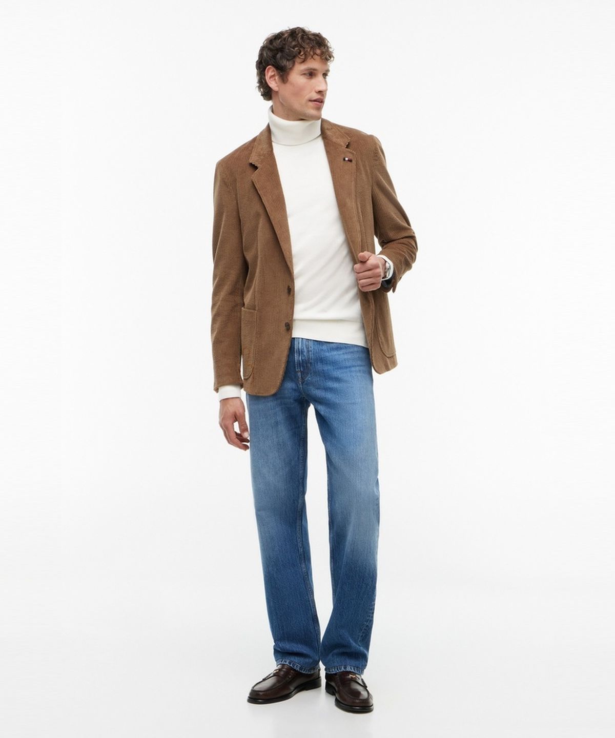 타미힐피거(TOMMY HILFIGER) 캐시미어 블렌드 롤 넥 스웨터 (T12G7KPO190MT1Z00)