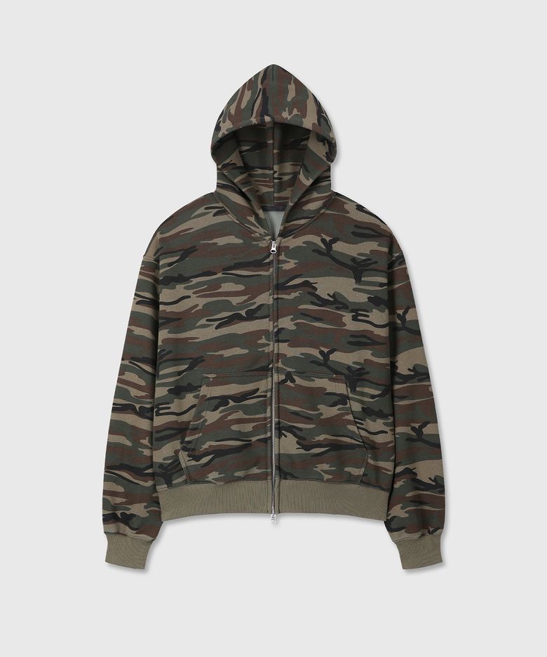 UNIFORM CROP HOOD ZIP UP (CAMO)