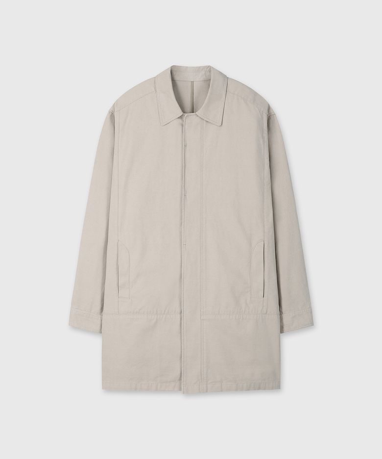 VINTAGE COTTON MID COAT (BEIGE)