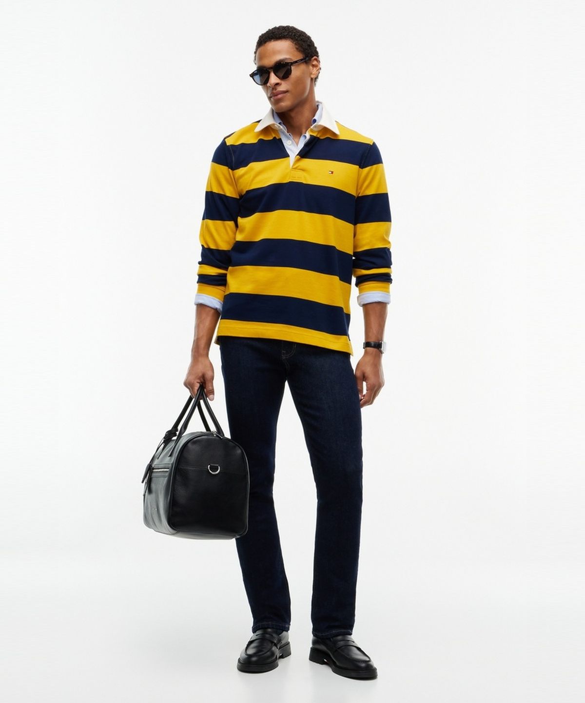타미힐피거(TOMMY HILFIGER) 에센셜 스트라이프 럭비 티셔츠 (T12G7TPO670MT1ZF8)