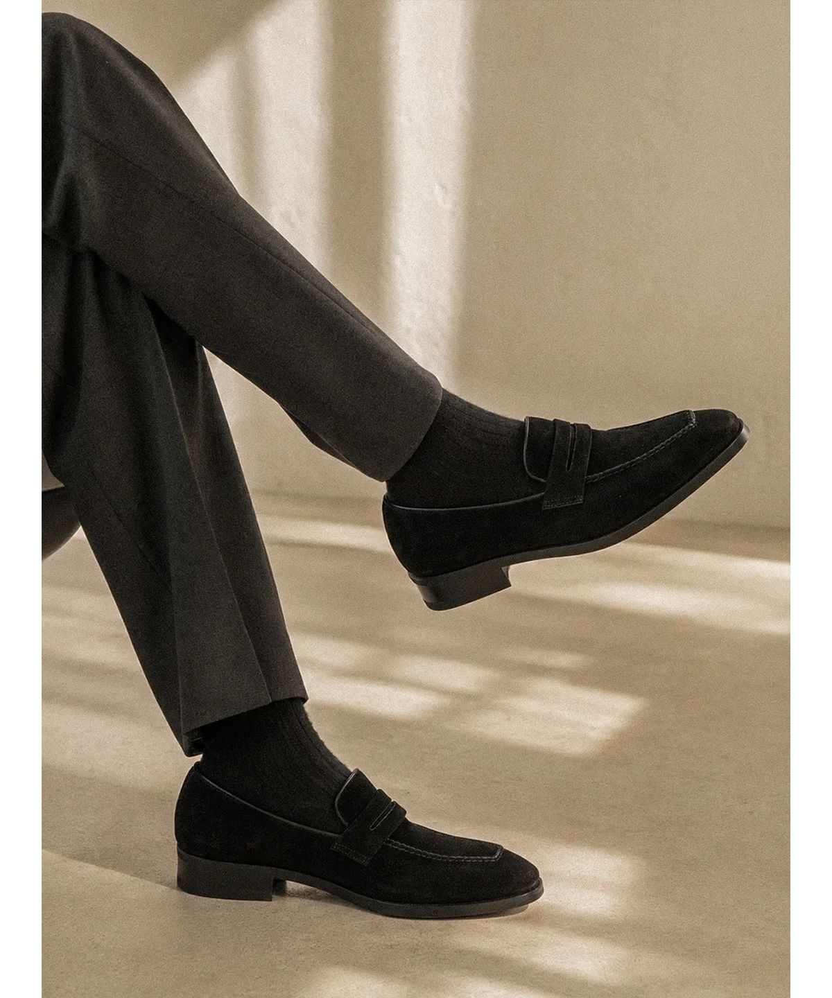 올클래식(ALLCLASSIC) Ardor Loafers #1001 [Black suede]