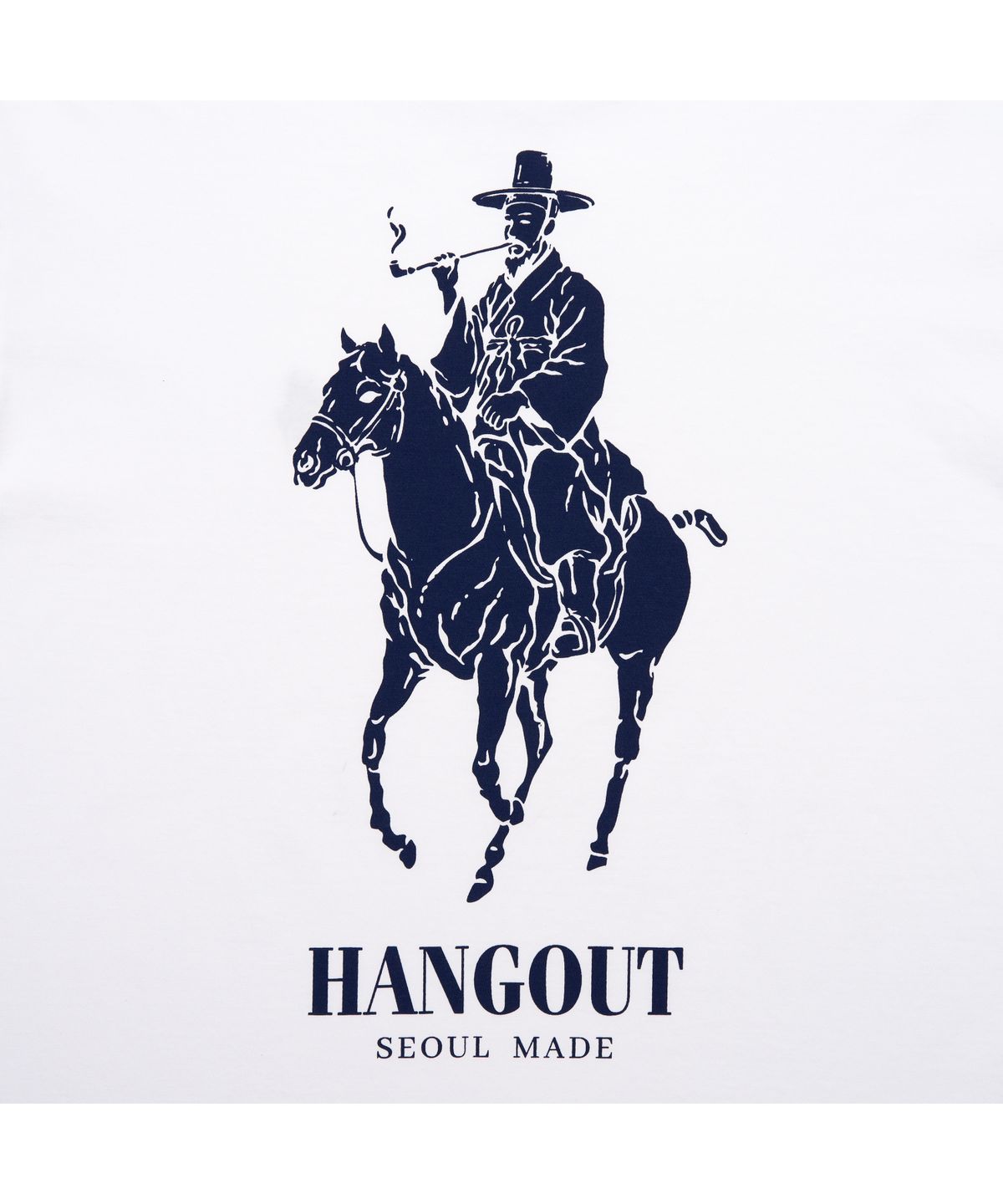 행아웃(HANGOUT) X OKEH 콜로 티셔츠 (화이트)