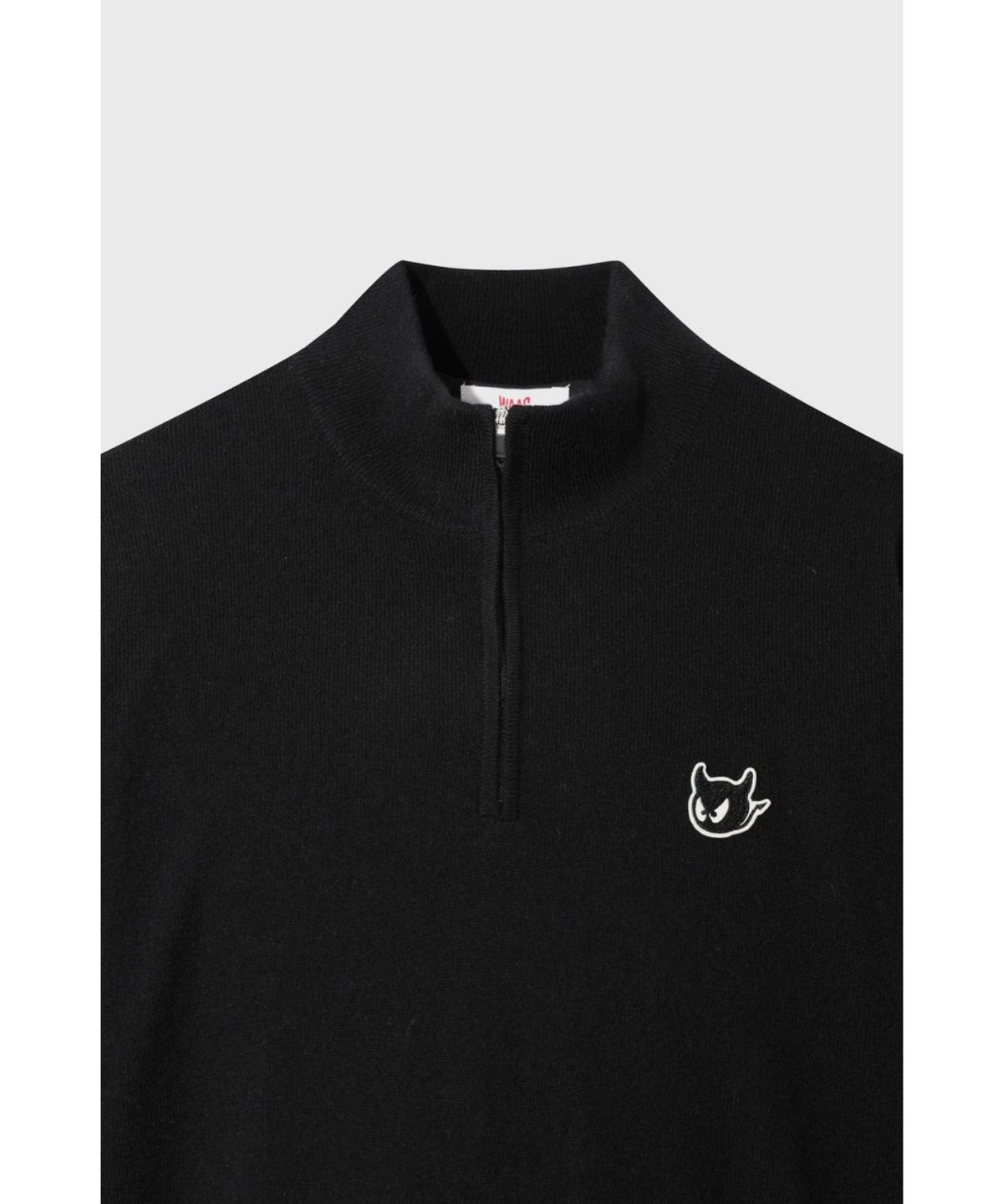 왁(WAAC) WAACKY Men Half-zip Windblock Sweater WMWAW26706BKX