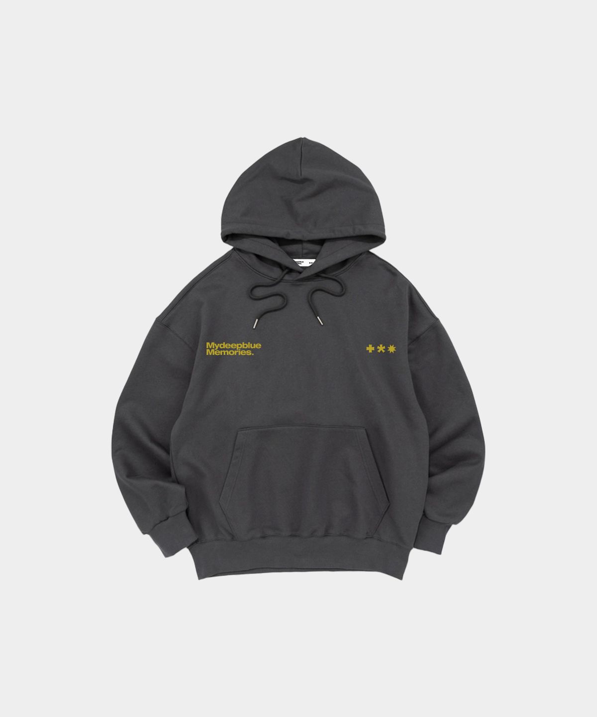 마이딥블루메모리즈(MY DEEP BLUE MEMORIES) (HD) MM SYMBOL LOGO HOODIE (CHARCOAL)