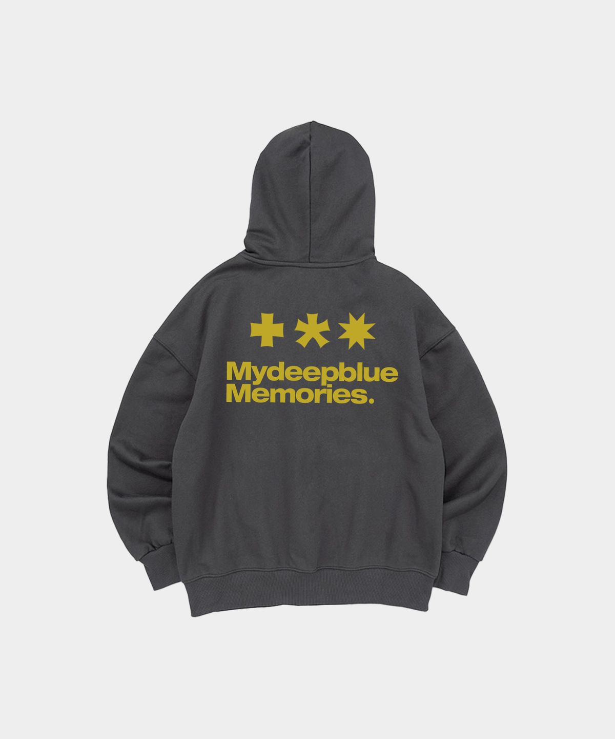 마이딥블루메모리즈(MY DEEP BLUE MEMORIES) (HD) MM SYMBOL LOGO HOODIE (CHARCOAL)