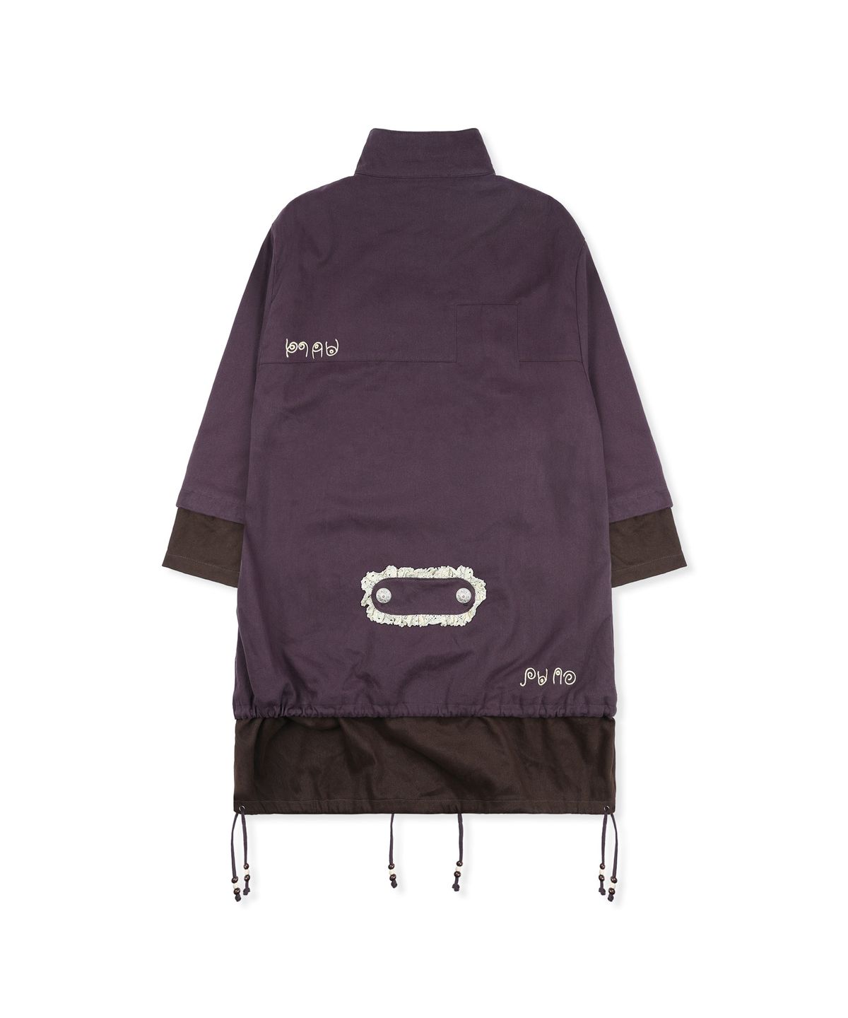루나키후(RuNaKi'Hu') WXJ063 누쿠모리 레이어드 뽀글뽀글 코튼 자켓 (PURPLE)