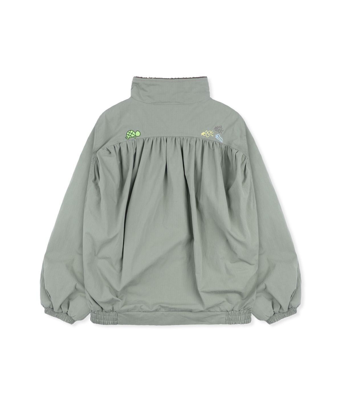루나키후(RuNaKi'Hu') WXJ061 하나카쿠레 뽀글뽀글 립스탑 점퍼 (KHAKI)